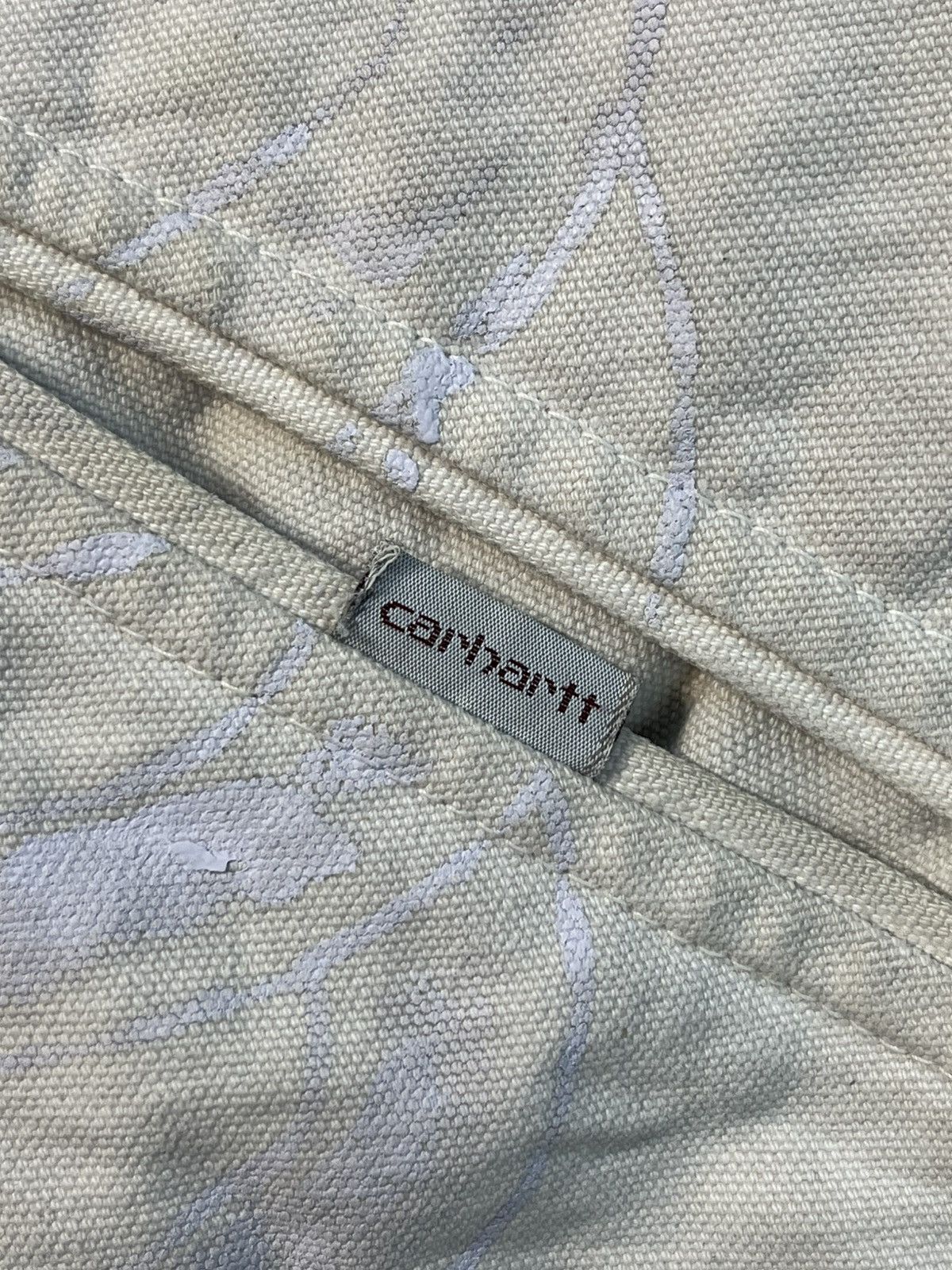 Carhartt VINTAGE CARHARTT White Bomber Jacket Custom Skeleton Size US L / EU 52-54 / 3 - 11 Thumbnail