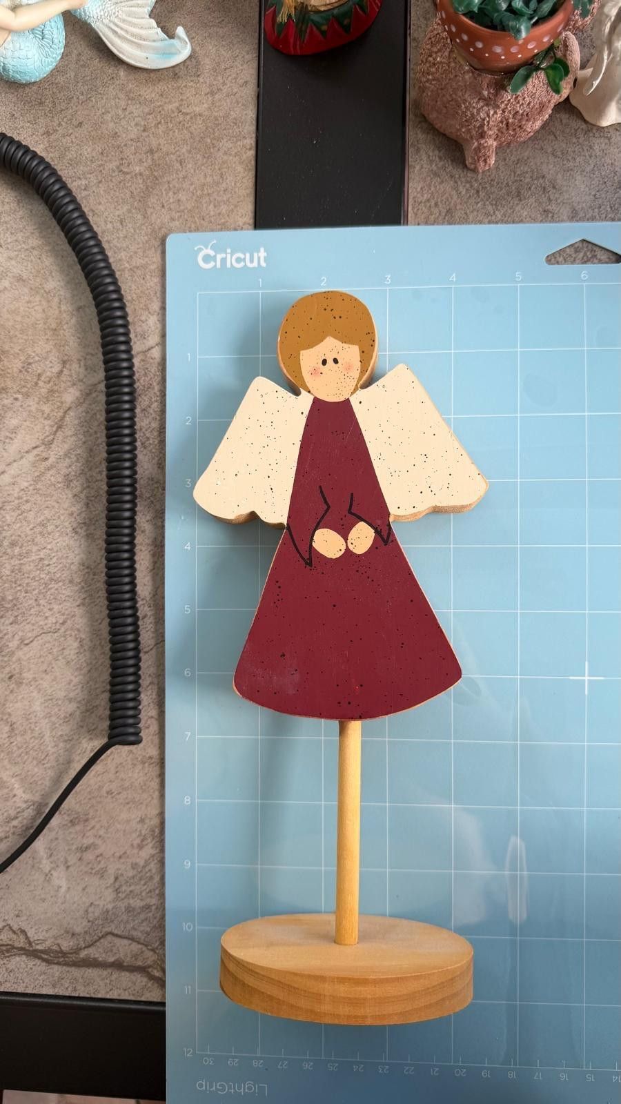 Other Angel Red Dress country inspirational wood angel decor c15 Size ONE SIZE - 2 Thumbnail