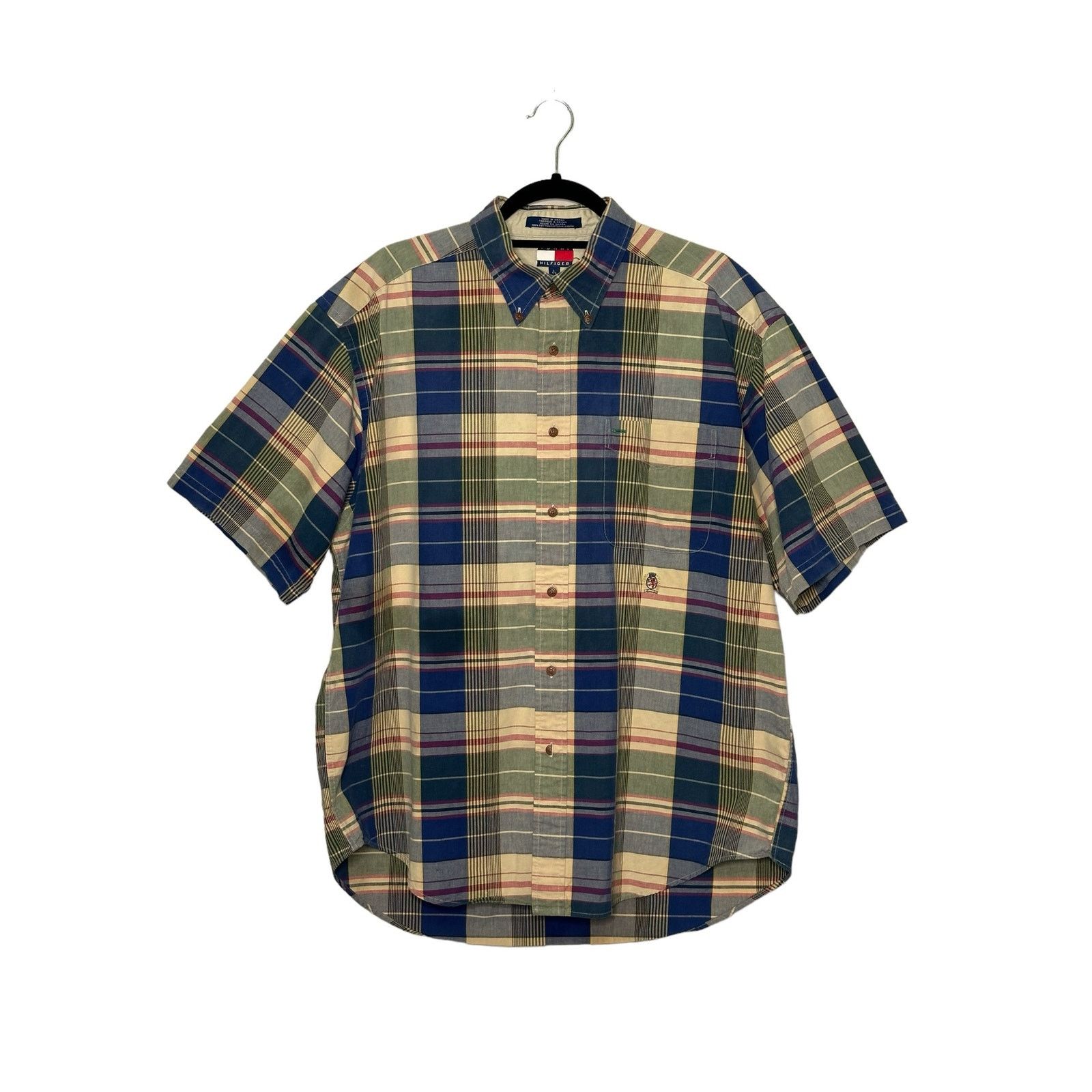 Tommy Hilfiger Tommy Hilfiger plaid short sleeves button men shirts size L Size US L / EU 52-54 / 3 - 8 Thumbnail