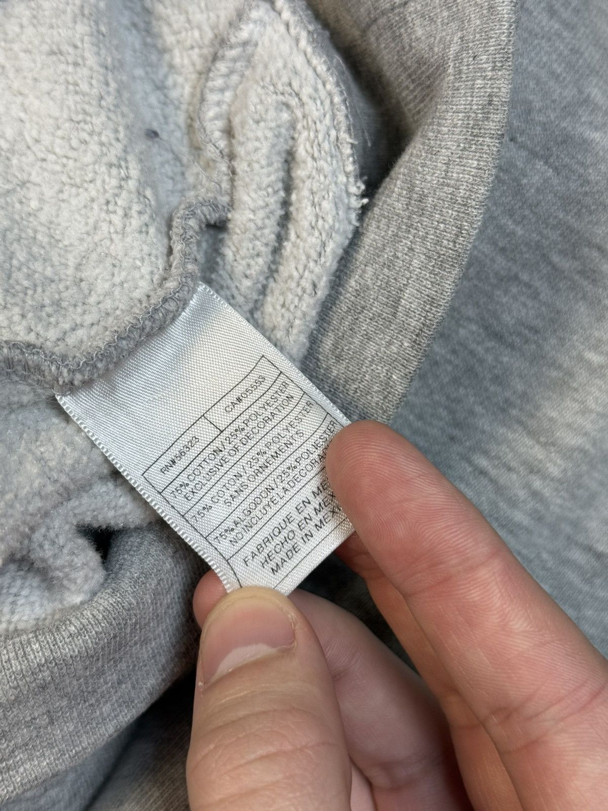 Nike × Vintage Vintage Nike Georgia Big Logo Swoosh Gray Sweatshirt Size US XXL / EU 58 / 5 - 10 Thumbnail
