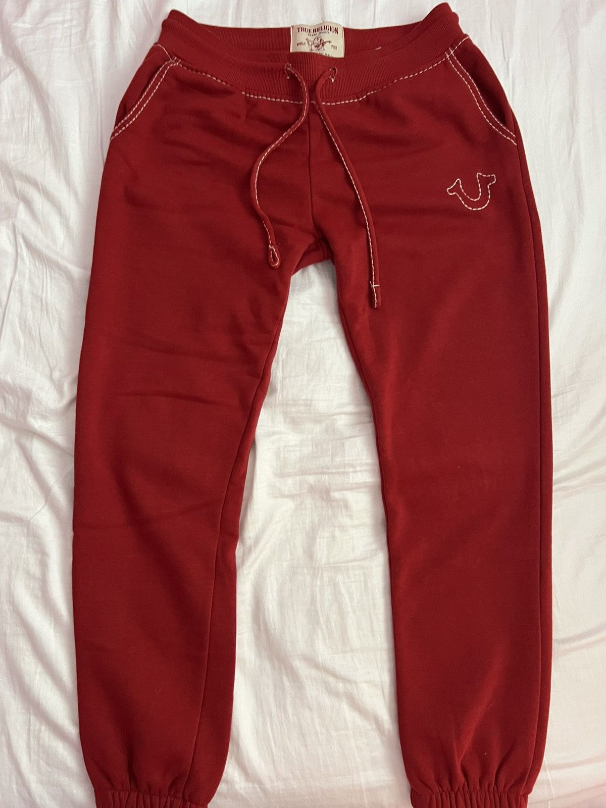 Red True Religion Sweats