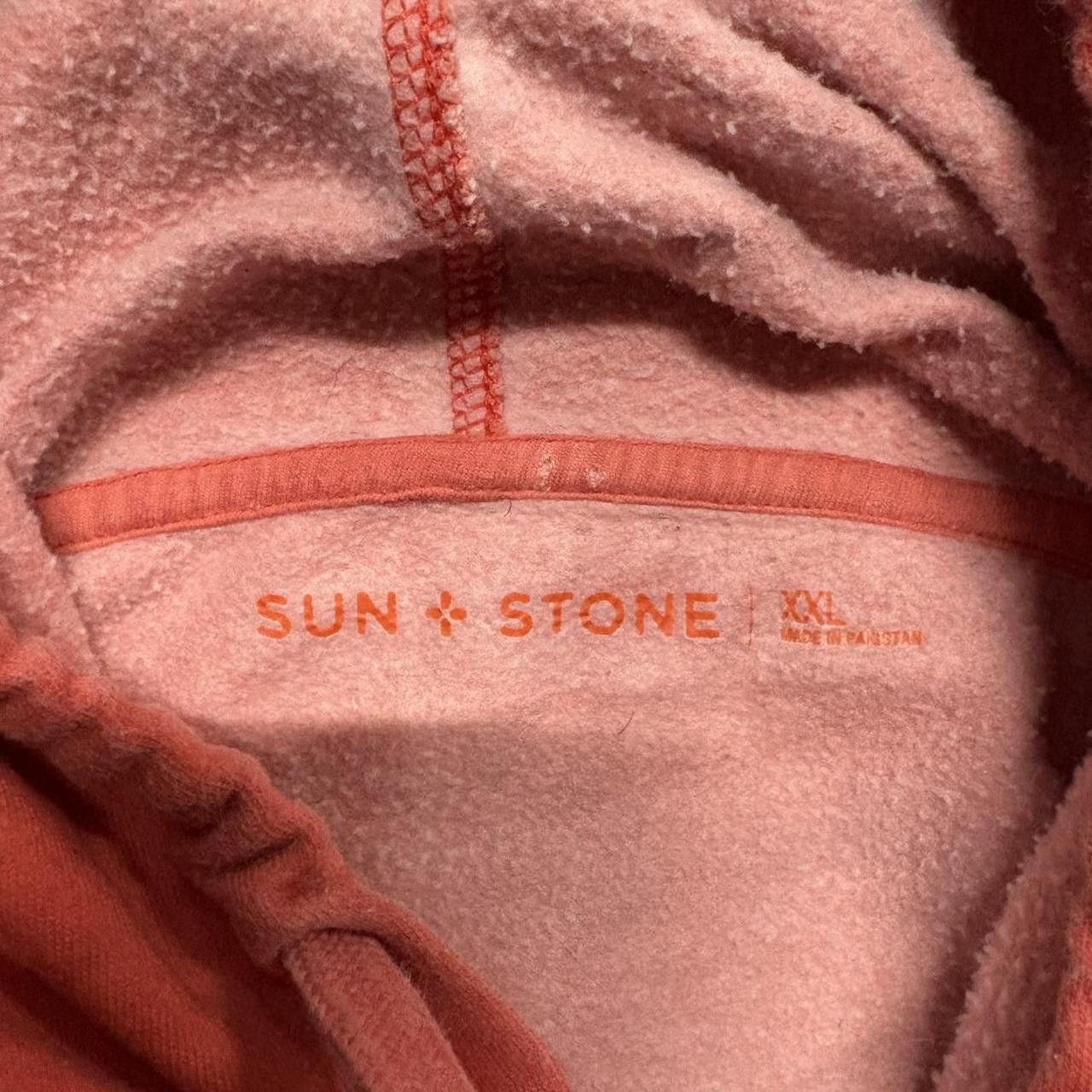 Japanese Brand × Vintage Crazy Vintage Y2K/2000s Blank SunStone Pink Peach Essential Hoodie! Size US XXL / EU 58 / 5 - 3 Thumbnail