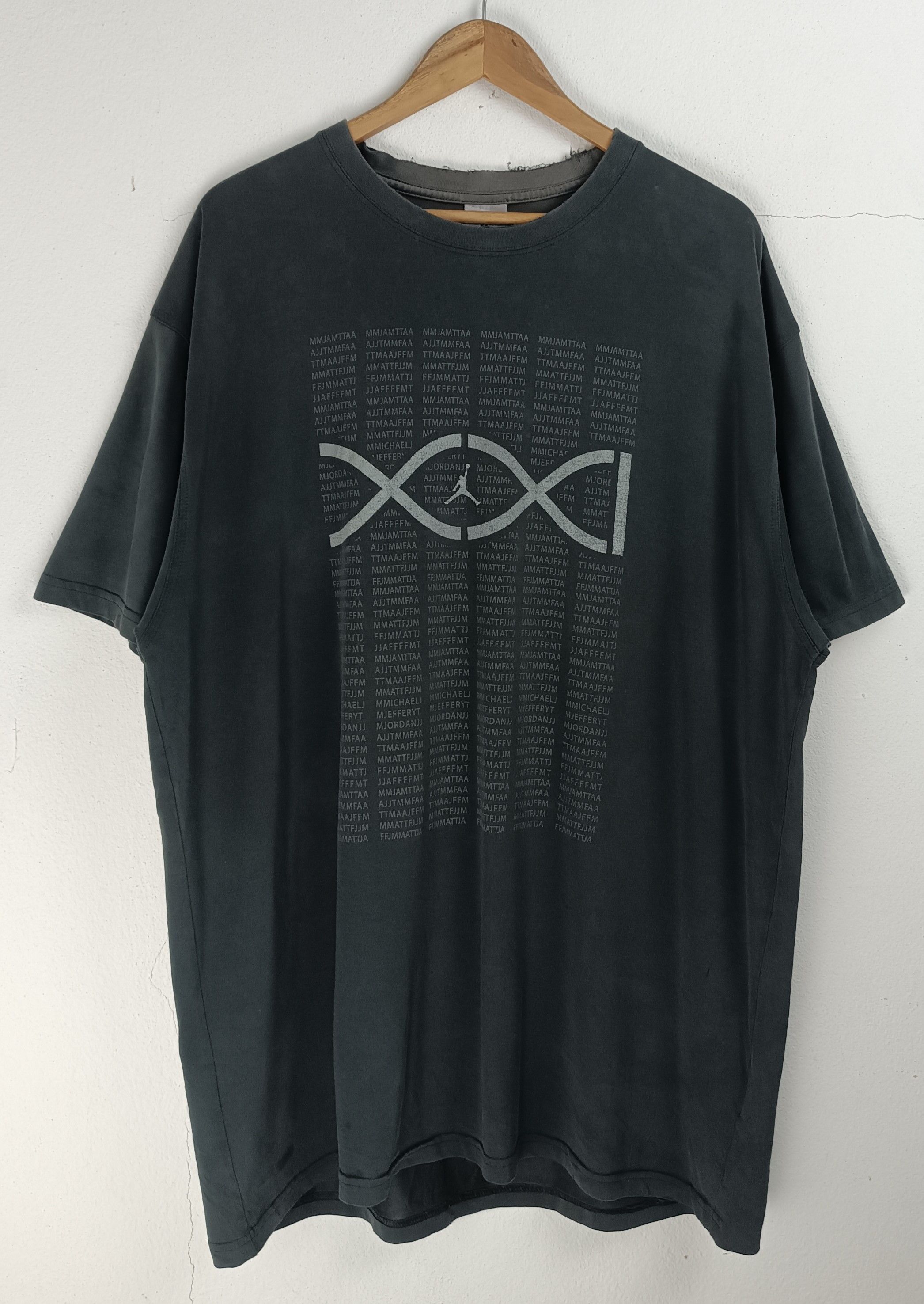 Jordan Brand THRASHED FADED VINTAGE Y2K JORDAN TEE 4G INTHEATTIC LGB Size US XL / EU 56 / 4 - 3 Thumbnail