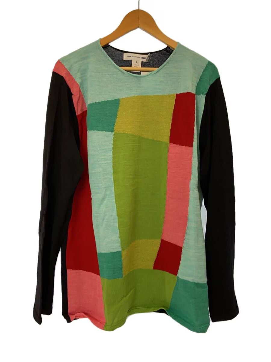 Comme des Garcons × Comme des Garcons SHIRT Abstract Wool Knit Sweater Size US XL / EU 56 / 4 - 1 Thumbnail