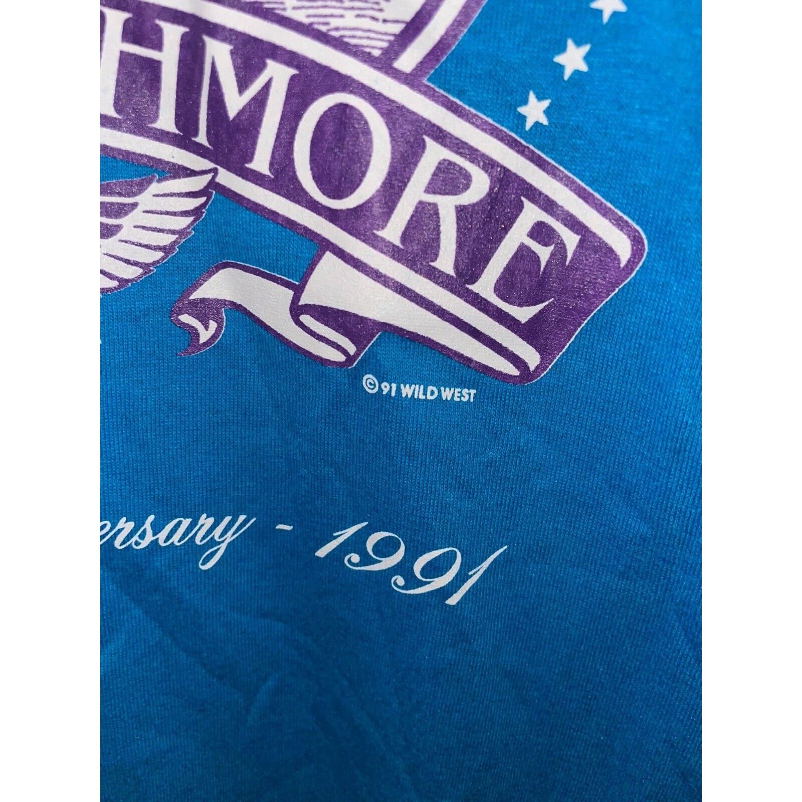 Jerzees Vintage Mount Rushmore Shirt Golden Anniversary Blue Tee 90s Size US L / EU 52-54 / 3 - 6 Thumbnail