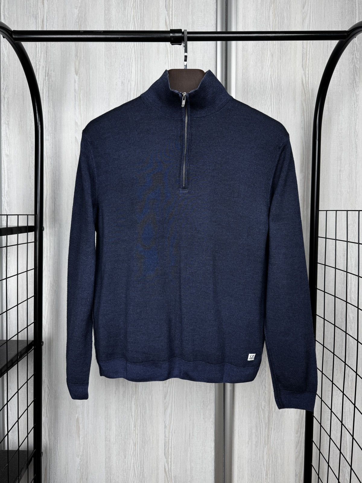 C.P. Company C.P. Company blue knitted 1/4 zip pullover japan sweater Size US S / EU 44-46 / 1 - 1 Thumbnail