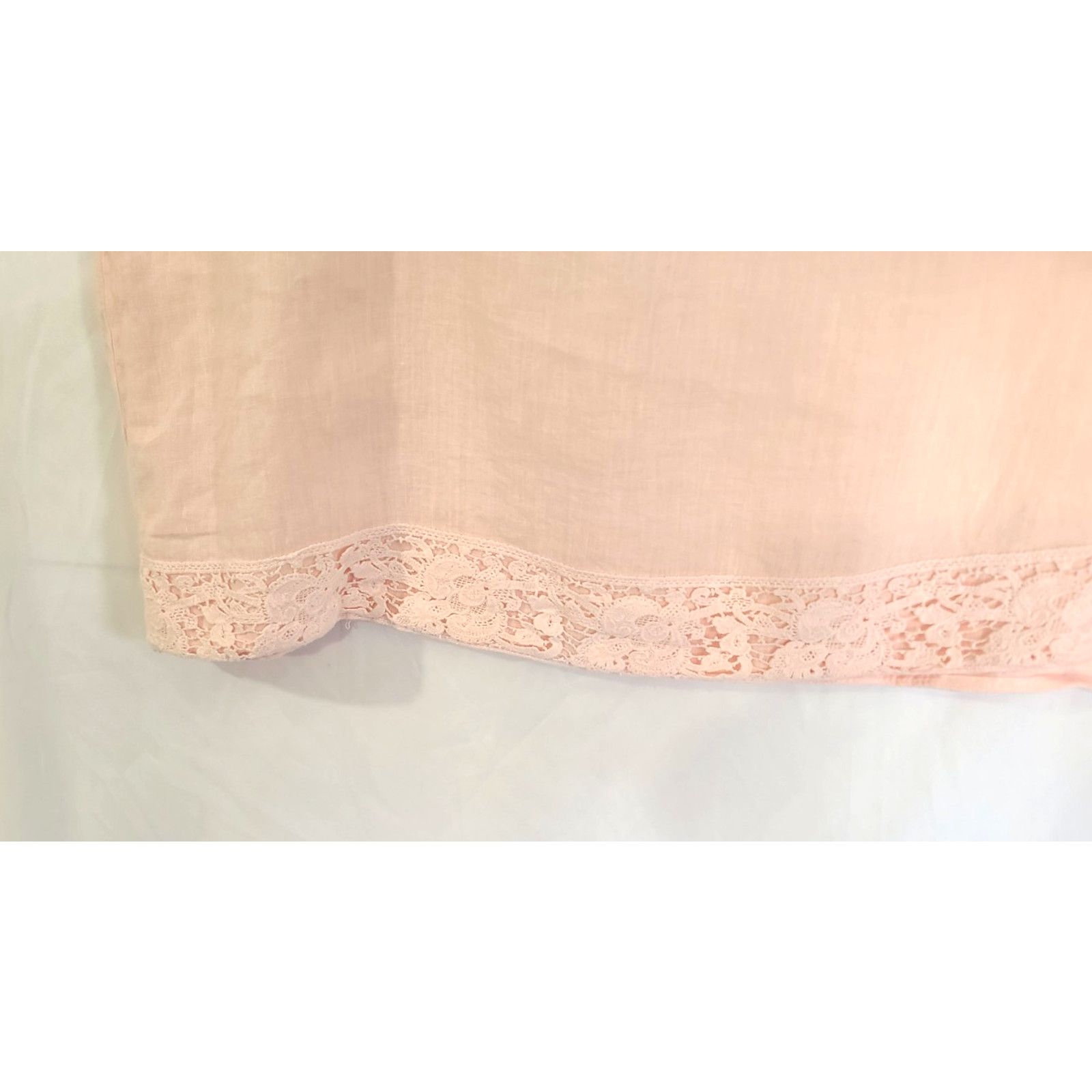 Other Matchpoint Womens 100% Linen Pink Tunic Skirt Set Large Size 32" / US 10 / IT 46 - 5 Thumbnail