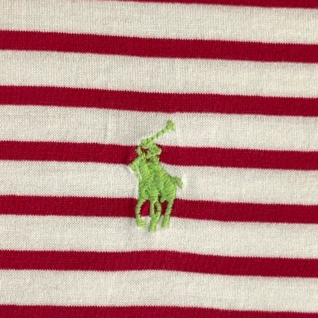 Polo Ralph Lauren VINTAGE Polo Ralph Lauren Shirt Polo Ralph Lauren Shirt Adult MEDIUM Pink White Stripe Small Pony 90s Mens Size US M / EU 48-50 / 2 - 5 Thumbnail