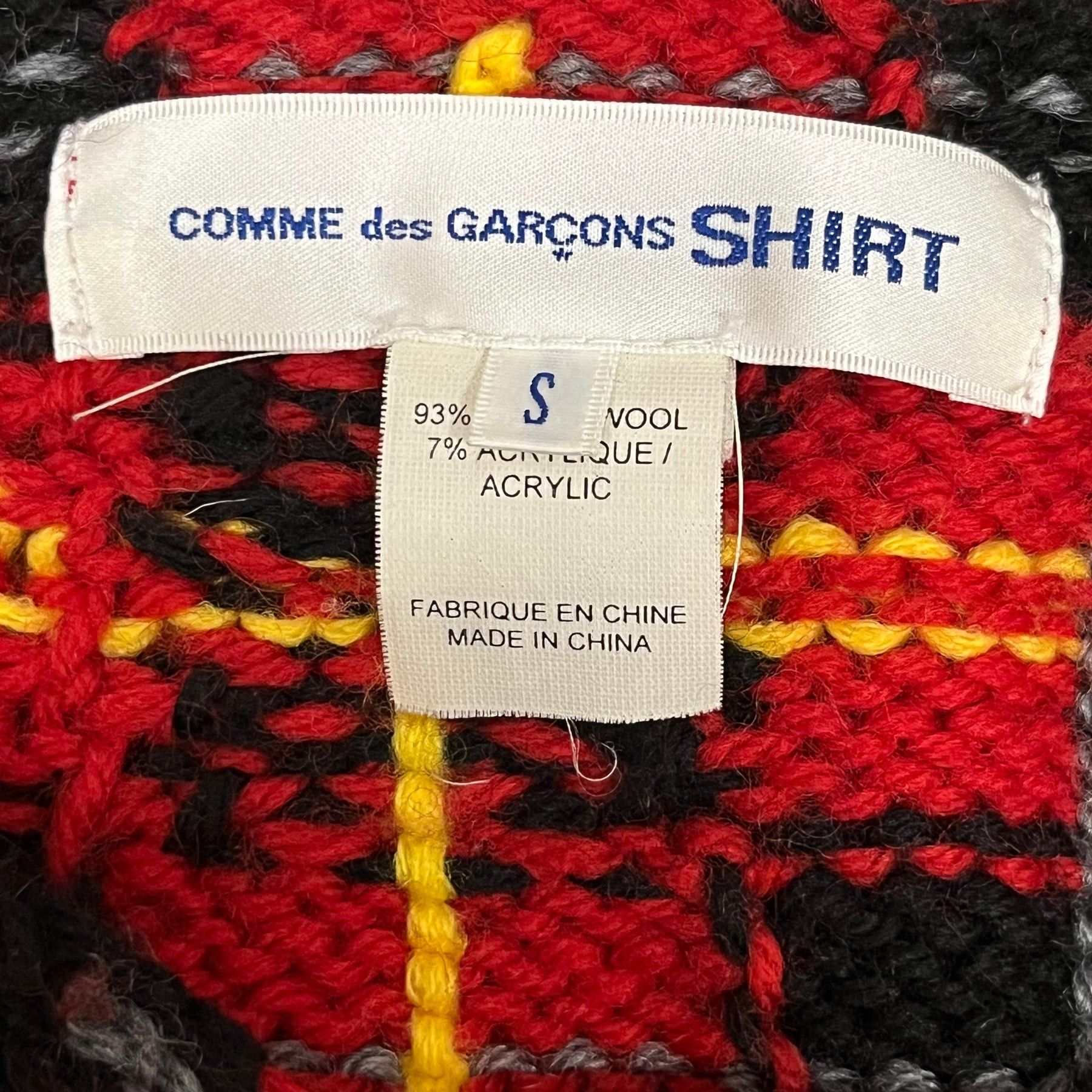Comme des Garcons SHIRT Archive Low Gauge Wool Knit Sweater Size US S / EU 44-46 / 1 - 3 Thumbnail