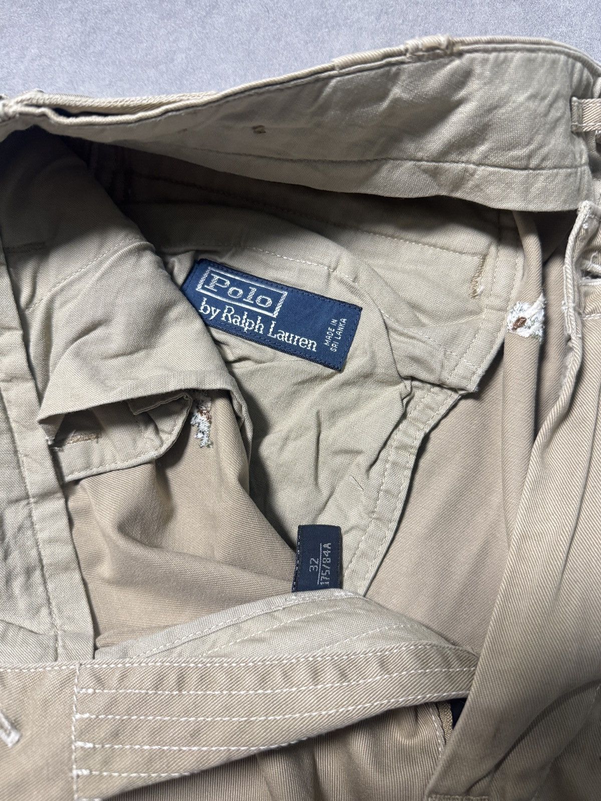 Polo Ralph Lauren Vintage Rare Polo Ralph Lauren Dog Beige Pants Chino Size US 33 - 6 Thumbnail