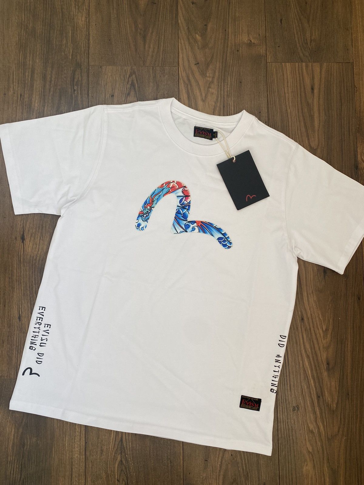 Evisu × Japanese Brand Evisu Big White Logo T-shirt Size M Size US M / EU 48-50 / 2 - 1 Thumbnail