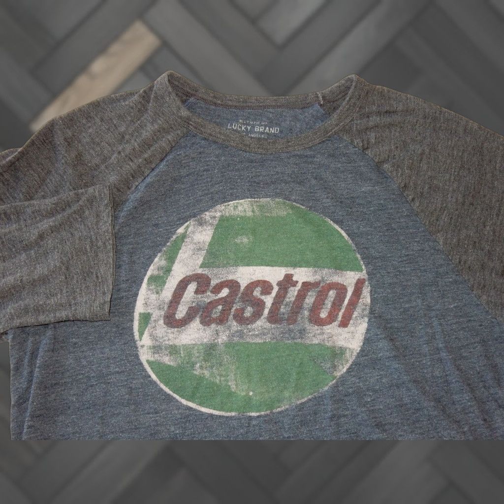 Lucky Brand LUCKY BRAND Men's T-Shirt Size M Gray 3/4 Sleeve Cotton Blend Raglan Size US M / EU 48-50 / 2 - 1 Thumbnail