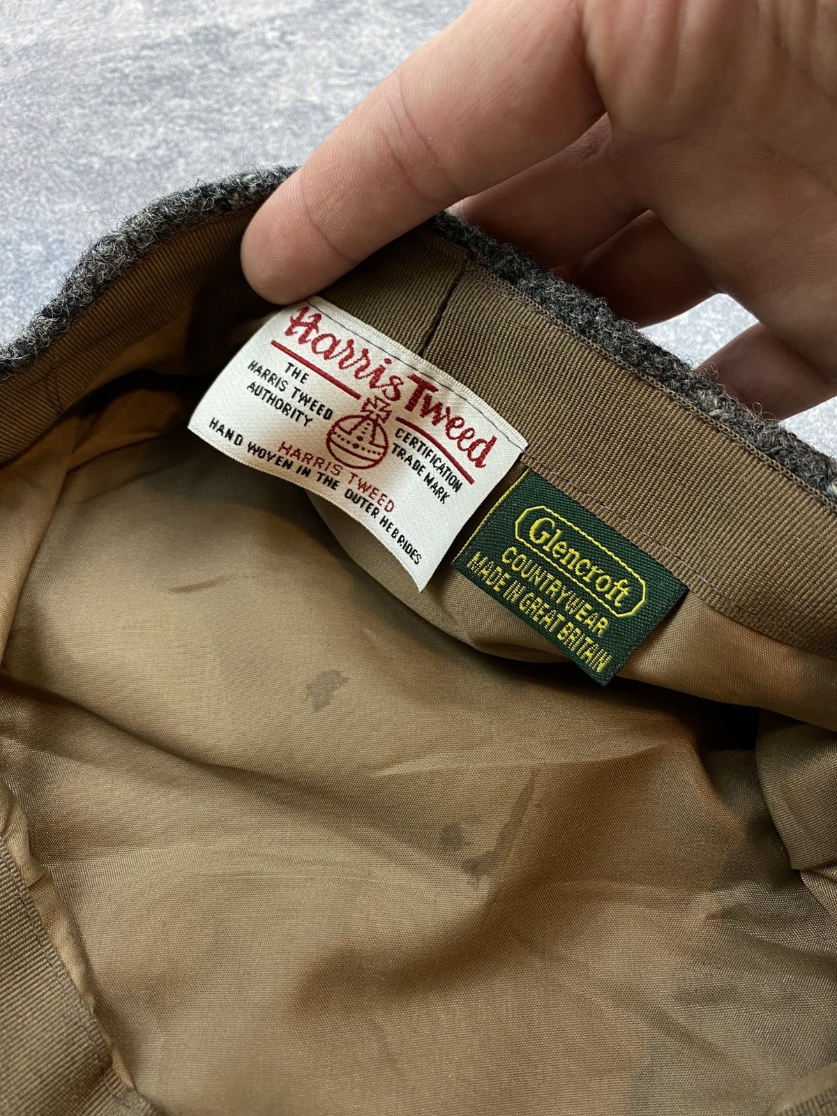 Harris Tweed × Vintage Vintage Y2K Harris Tweed Cap Streetwear Size XL Size ONE SIZE - 5 Thumbnail
