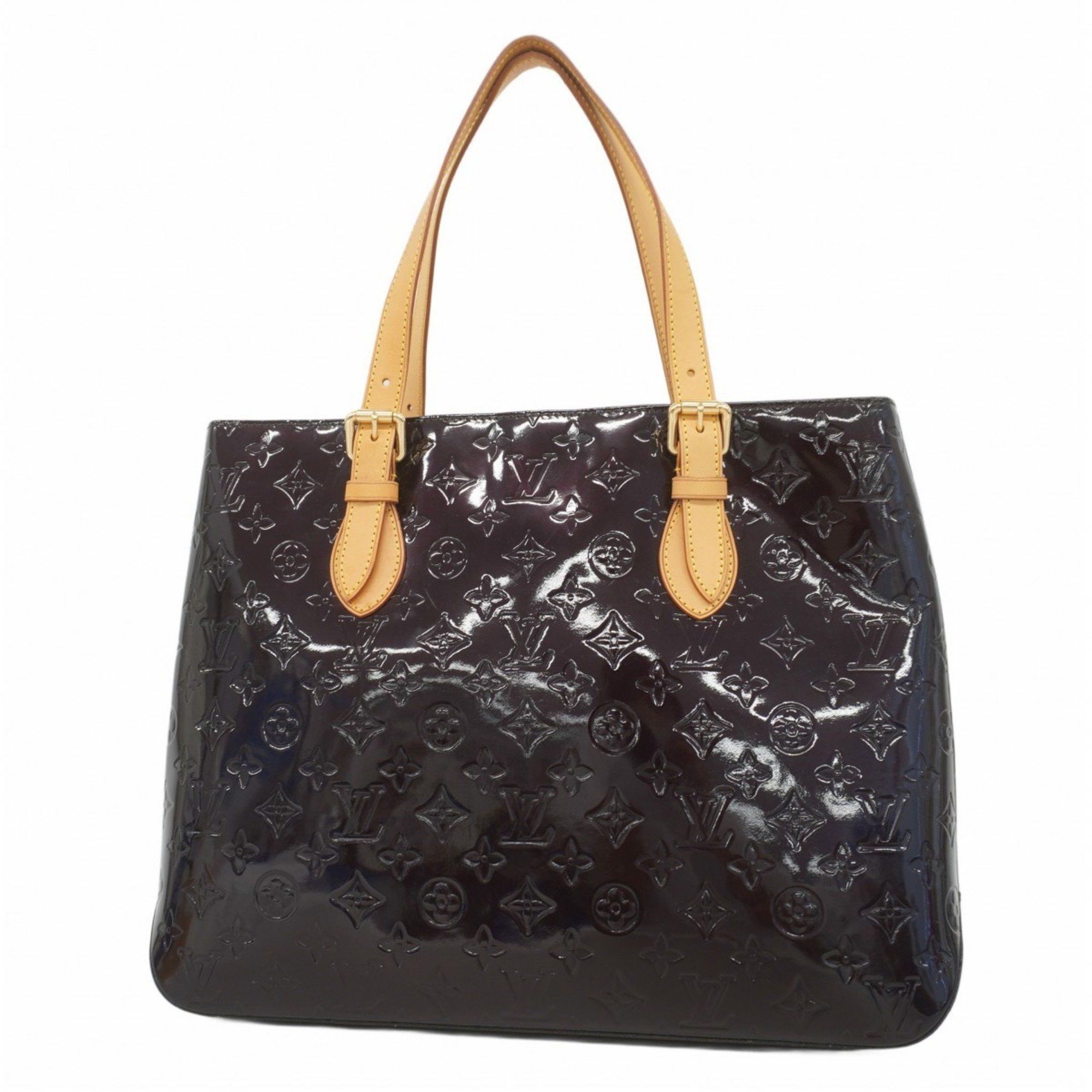 Louis Vuitton Tote Bag Vernis Brentwood M91994 Amaranth Women's