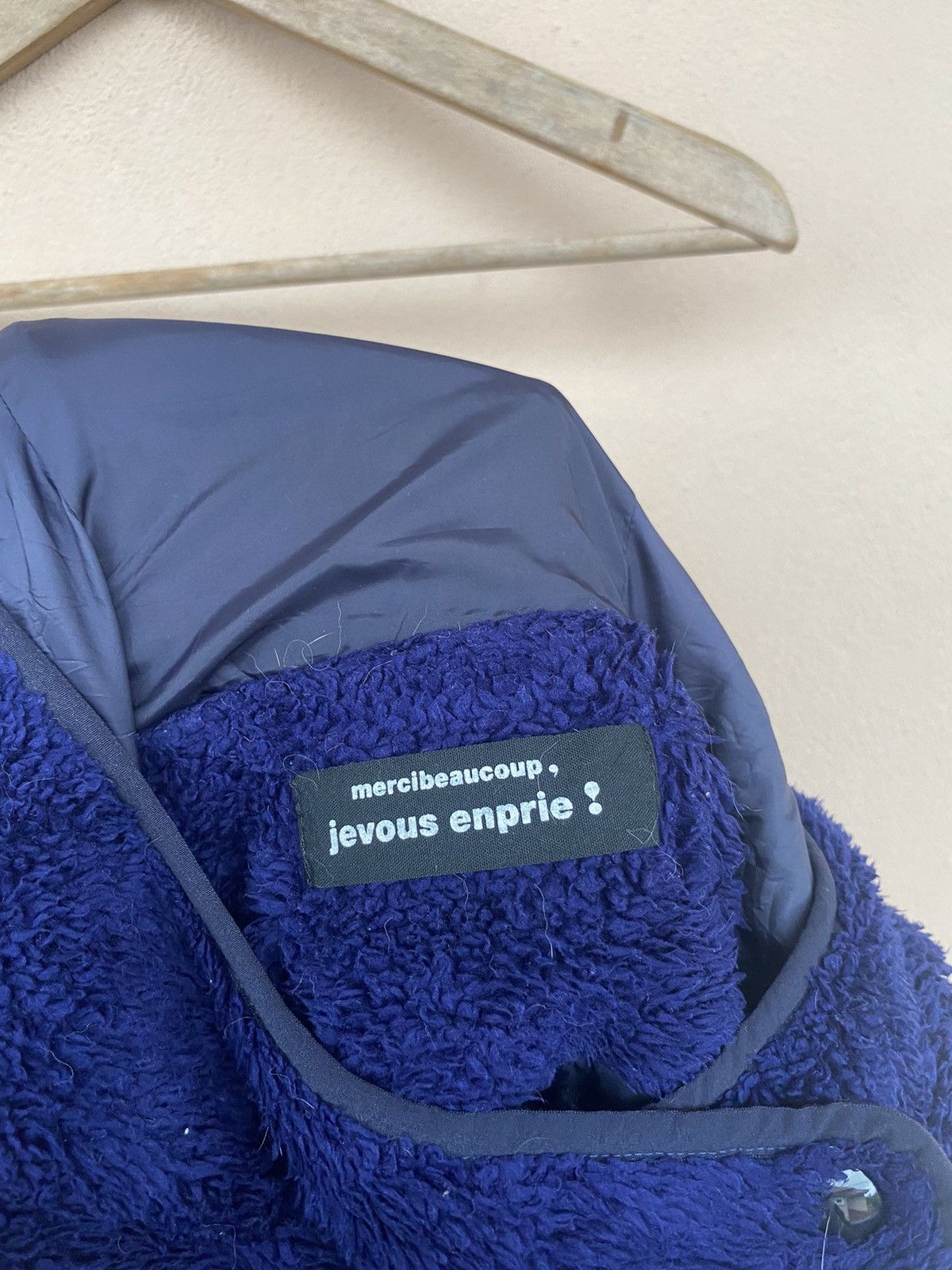 ISSEY MIYAKE MERCIBEAUCOUP DEEP PILE SHERPA JACKET