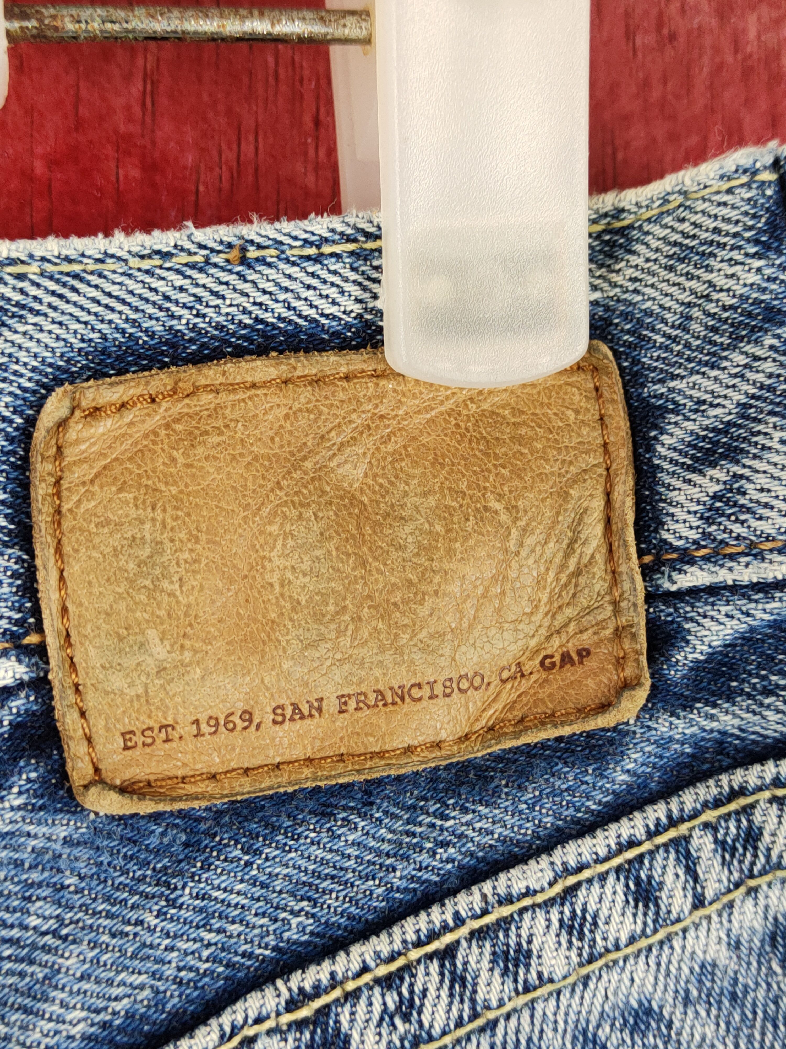 Gap Gap Blue slim boot fit Faded Distressed jeans Denim #S1529 Size 30" / US 8 / IT 44 - 11 Thumbnail
