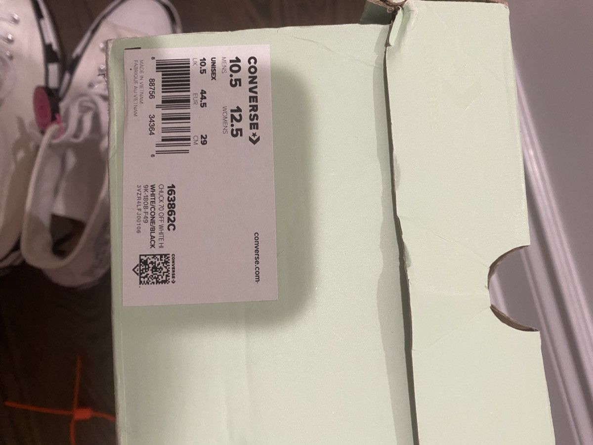 Converse × Off-White Off White Converse 2.0 Size US 10.5 / EU 43-44 - 10 Thumbnail