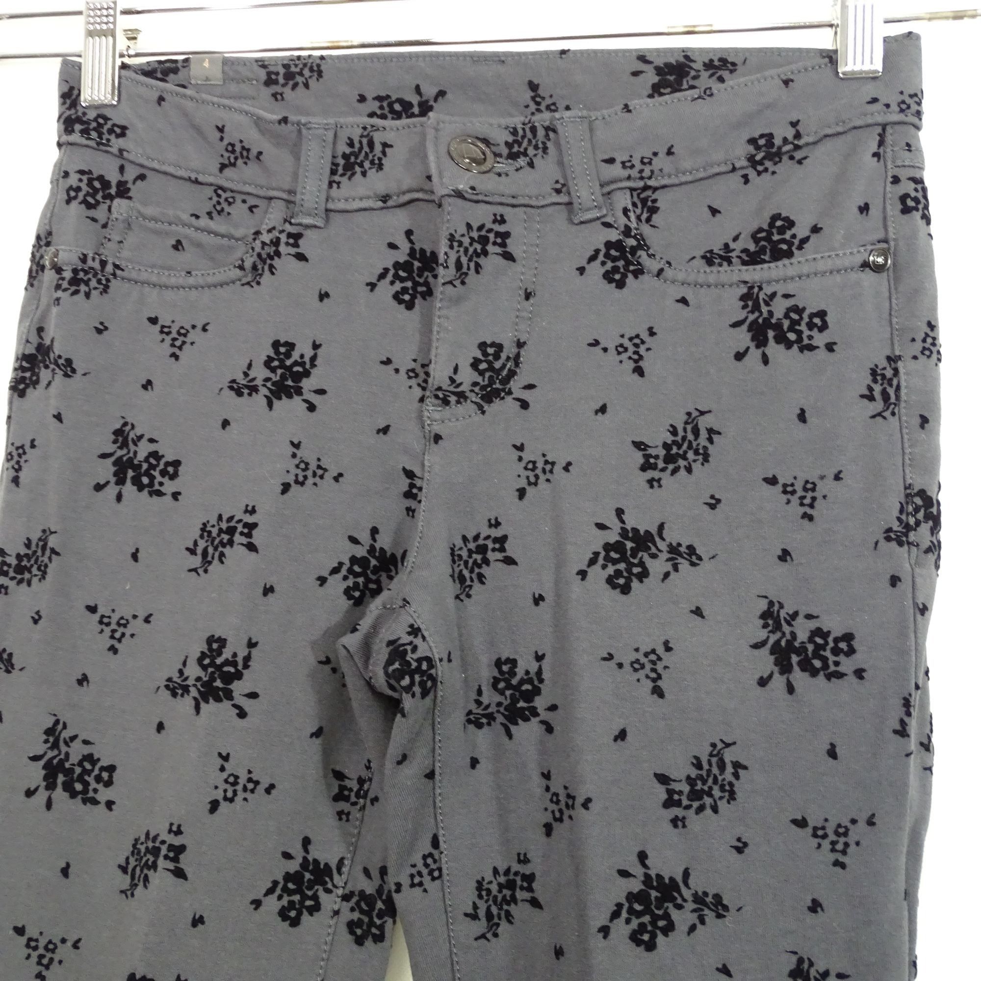 Lauren Conrad Lauren Conrad Floral Print Leggings Skinny Pants Size 4 Size 27" / US 4 / IT 40 - 2 Thumbnail