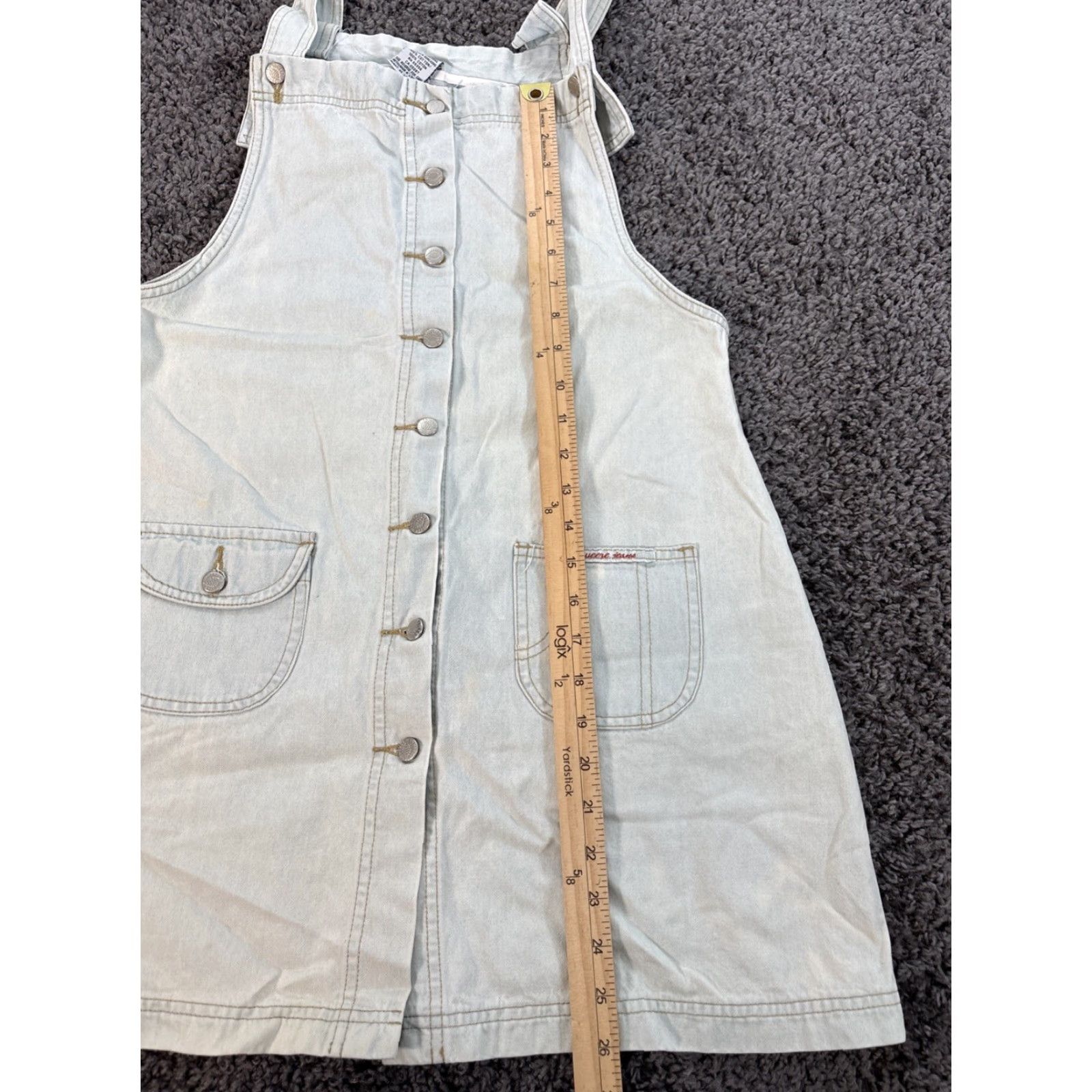 Vintage VINTAGE Squeeze Jeans Overall Shorttails Womens Large Light Wash Denim Pocket 90 Blue Jeans Denim Pockets Womens L Straight Hospital? Size 36" / US 14 / IT 50 - 2 Thumbnail