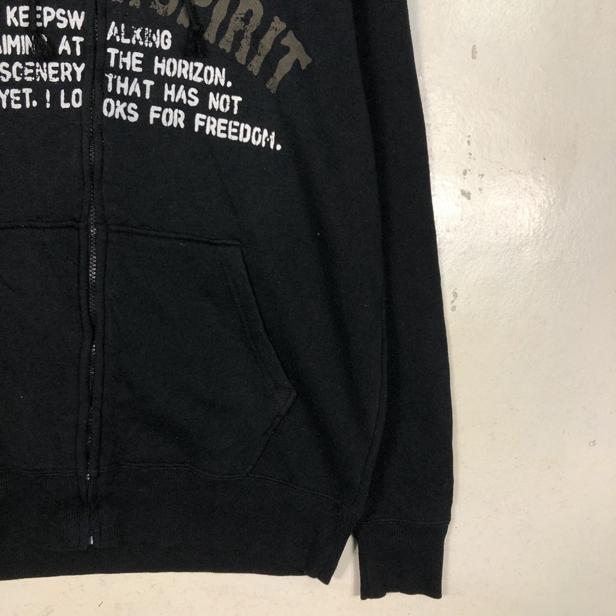 Japanese Brand 📌American Spirit Punk Design Zipper Hoodie Big Logo Size US L / EU 52-54 / 3 - 7 Thumbnail