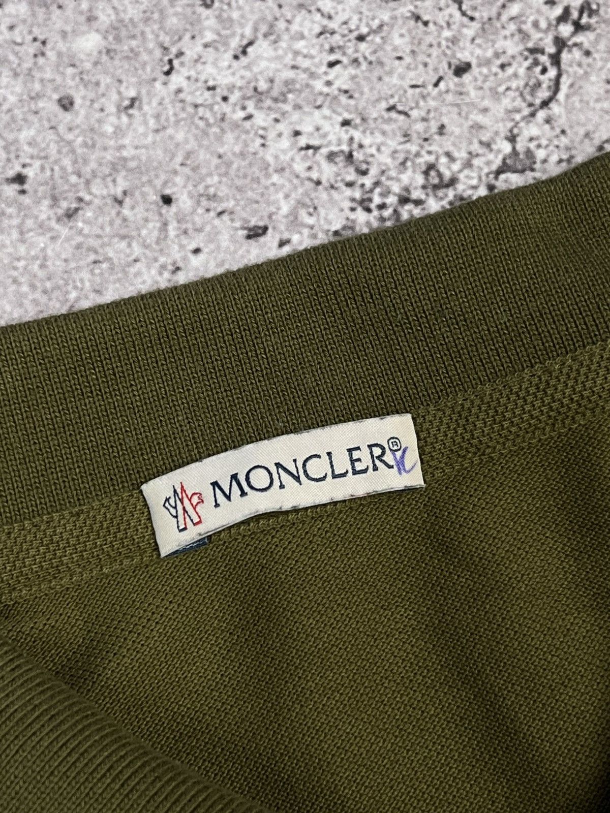 Moncler Double Logo Maglia Polo Manica Corta Size S Mens