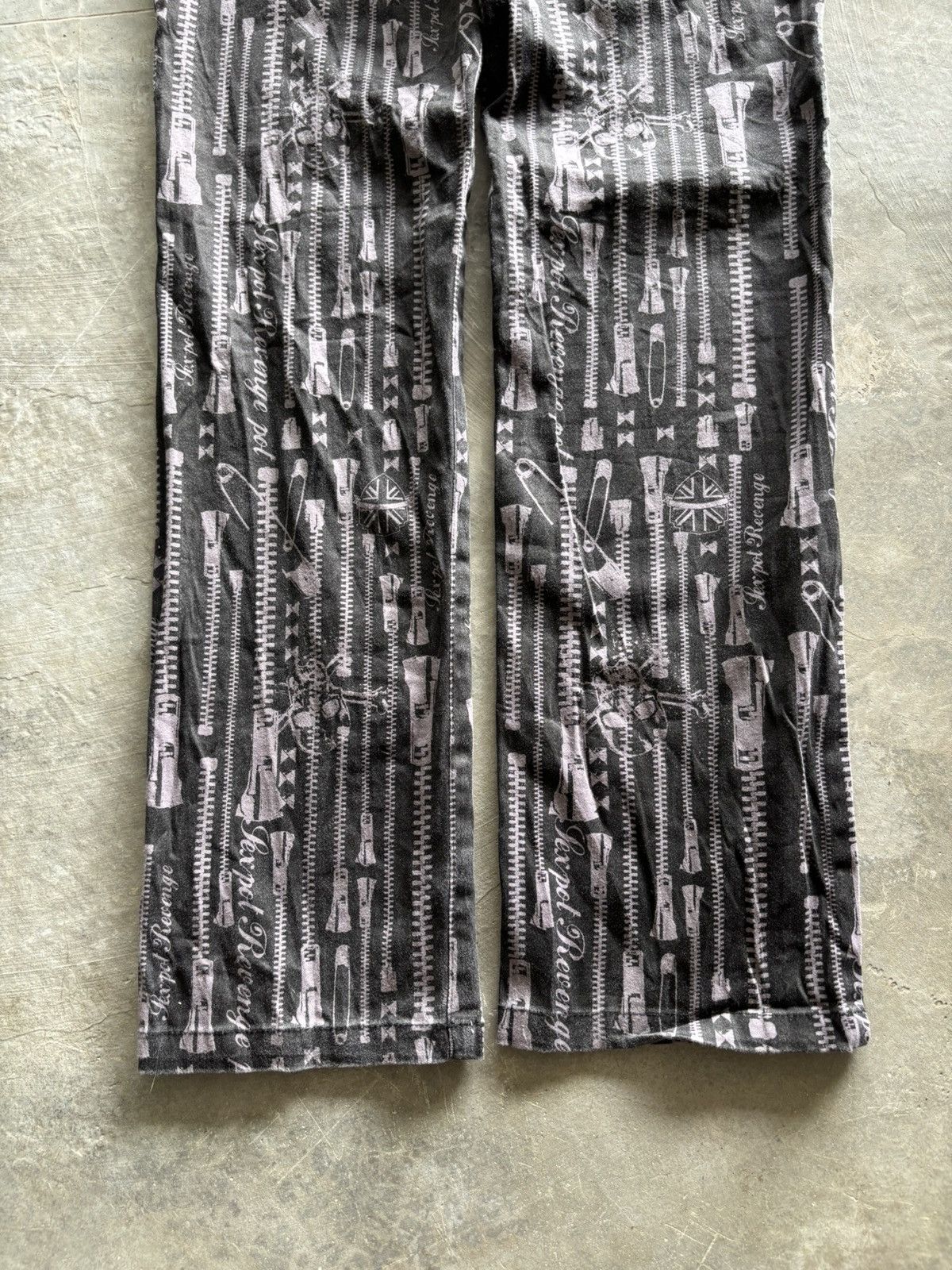 Sex Pot ReVeNGe y2k sex pot revenge punk gothic overprint pant skull anarchy Size US 28 / EU 44 - 18 Thumbnail