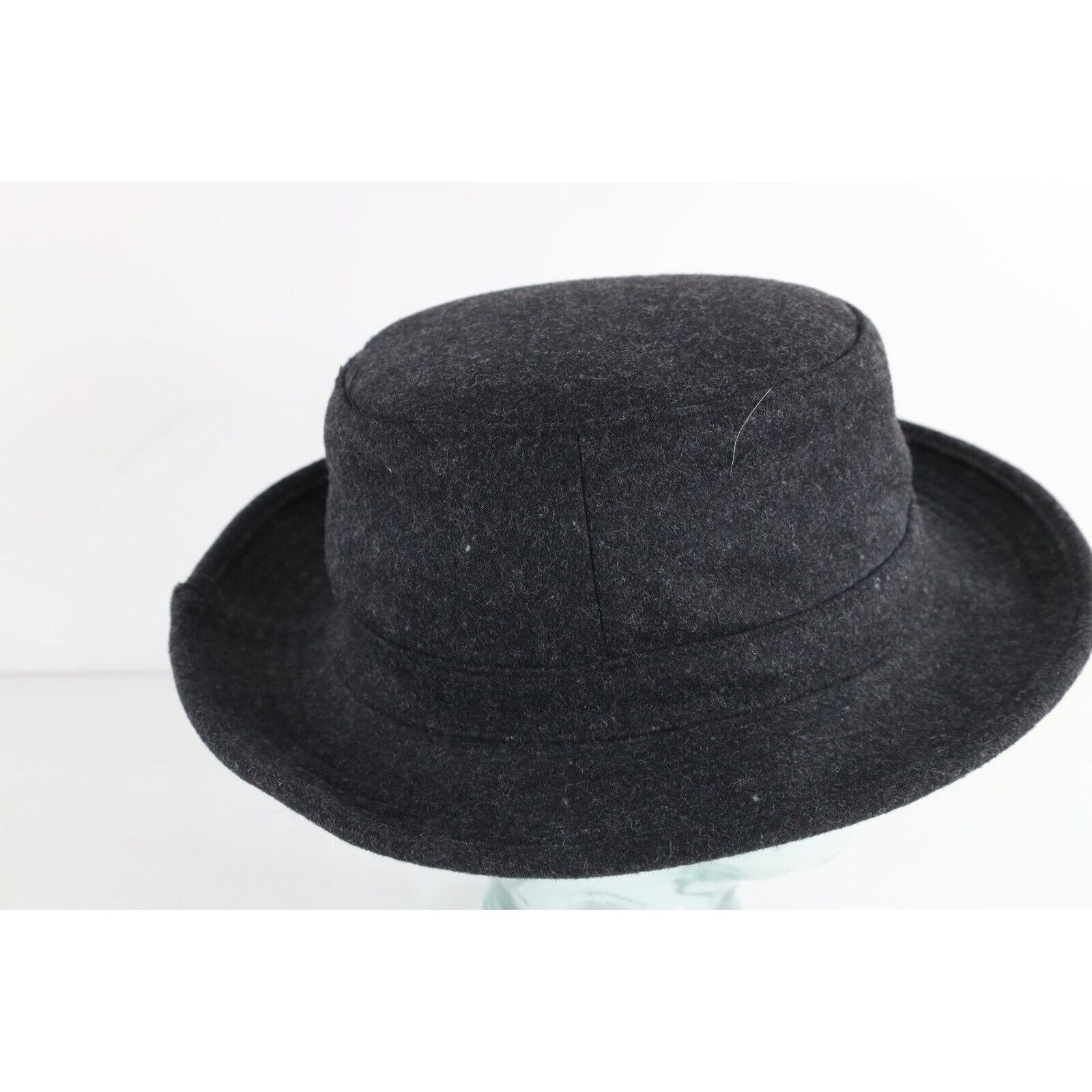 Vintage Duluth Trading Co Blank Wool Blend Winter Crusher Fedora Hat Size ONE SIZE - 5 Thumbnail