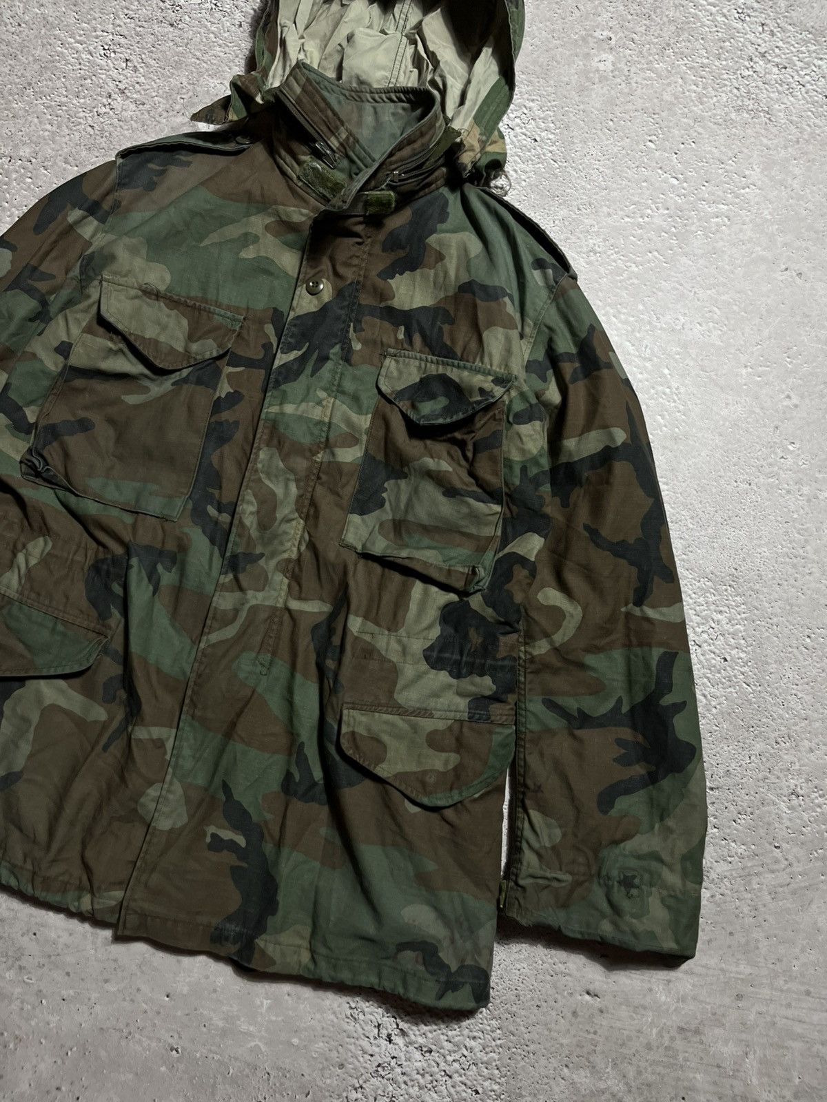 Vintage US Army M65 Field Jacket Woodland Camo Military Vintage Size US M / EU 48-50 / 2 - 4 Thumbnail