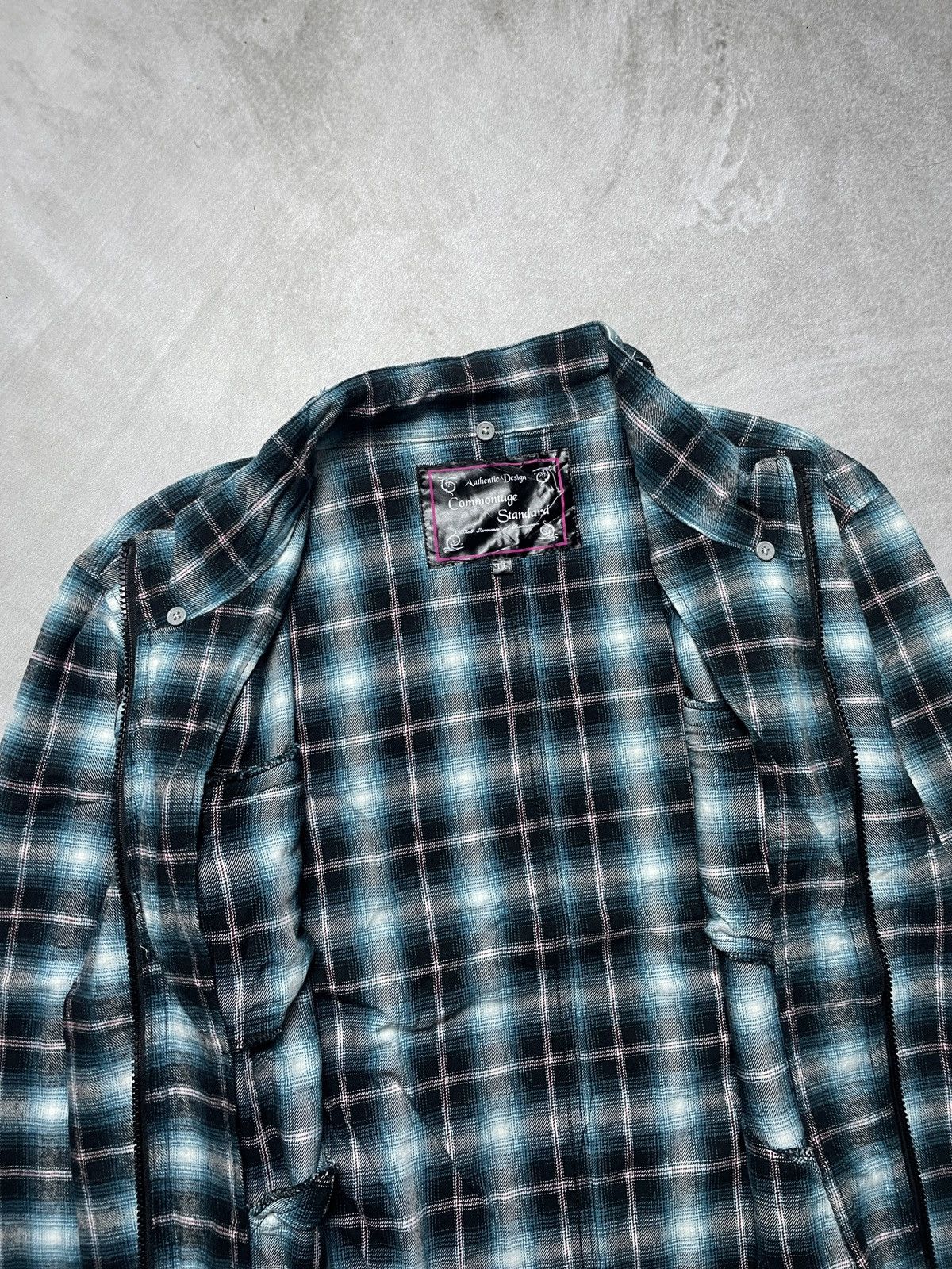 If Six Was Nine 2000’s Commontage Standart - Plaid Bikers Style Jacket Size US L / EU 52-54 / 3 - 9 Thumbnail