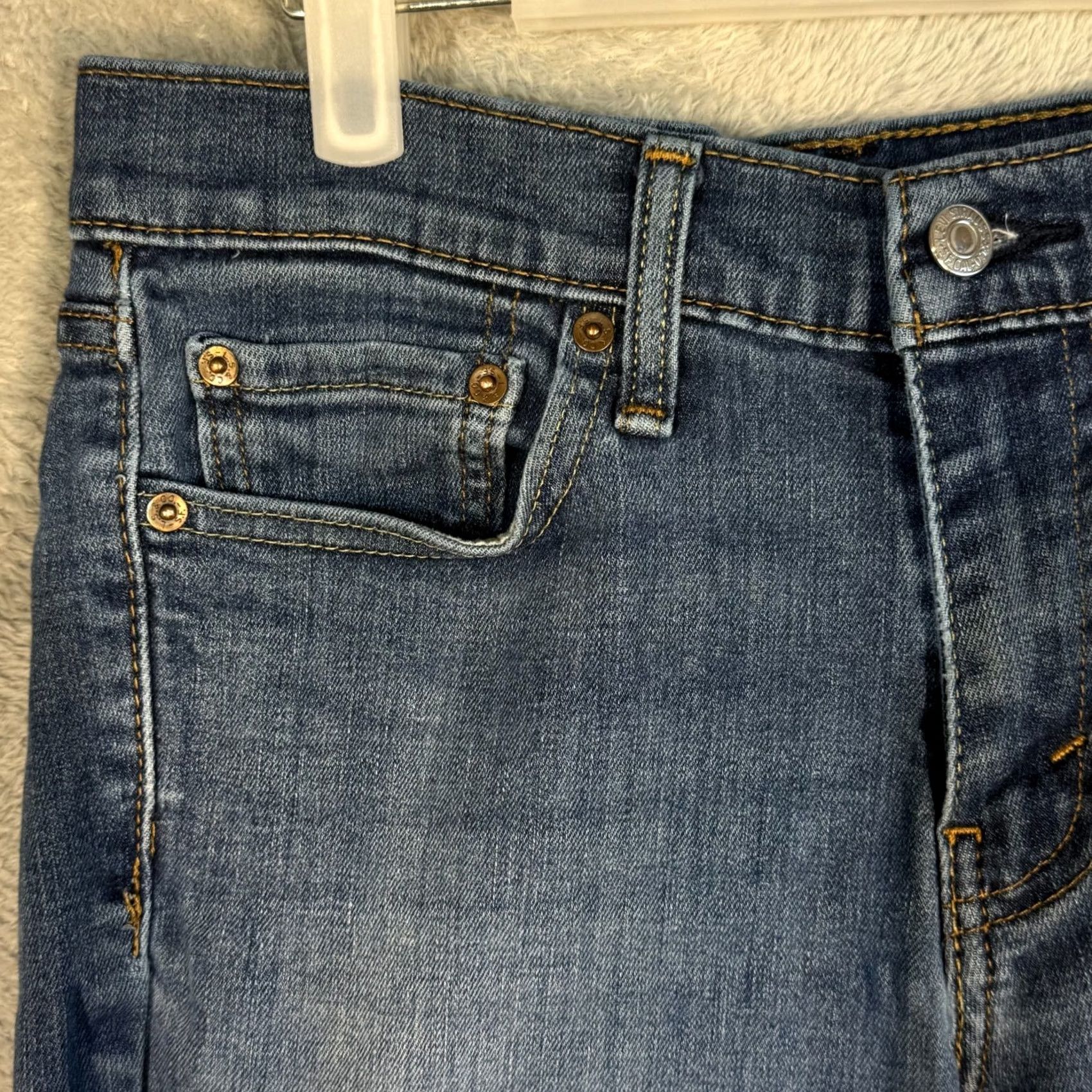 Levi's VINTAGE? Levi’s 511 Straight Leg Jeans 29x32 Blue Medium Wash Mens Regular 29 Blue Denim Stretch Slim Modern 511 Jeans Mens Jeans Cargo? Size US 29 - 3 Thumbnail