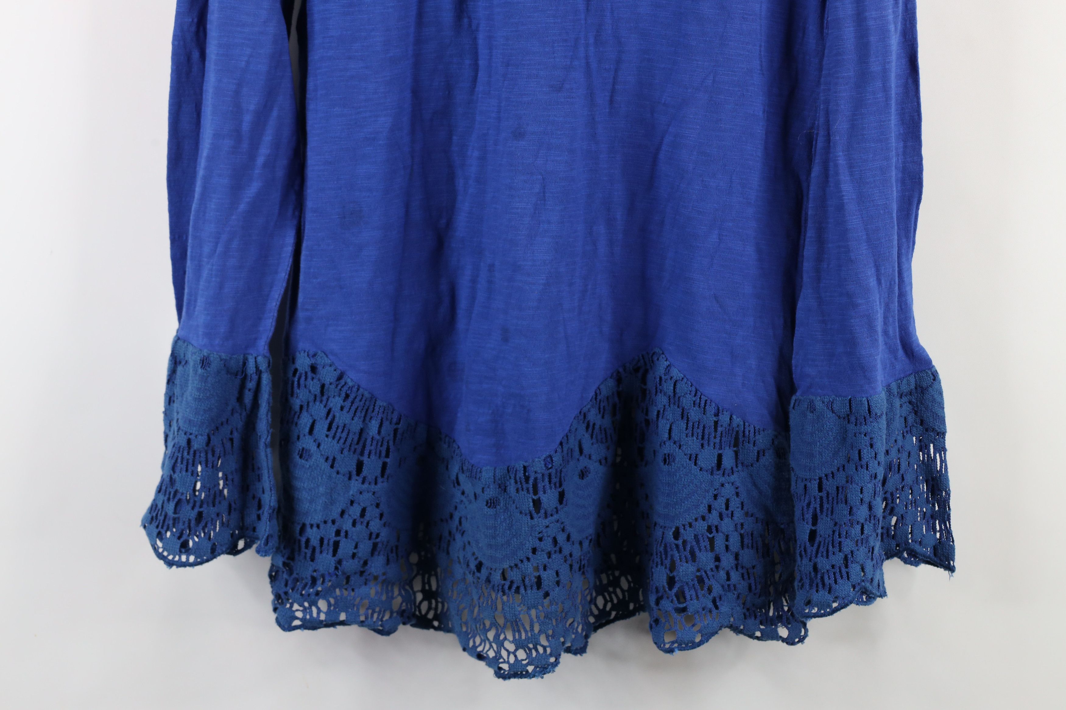 Vintage Vintage Y2K Baby Doll Chic Lace Flared Tunic T-Shirt Size M / US 6-8 / IT 42-44 - 3 Thumbnail