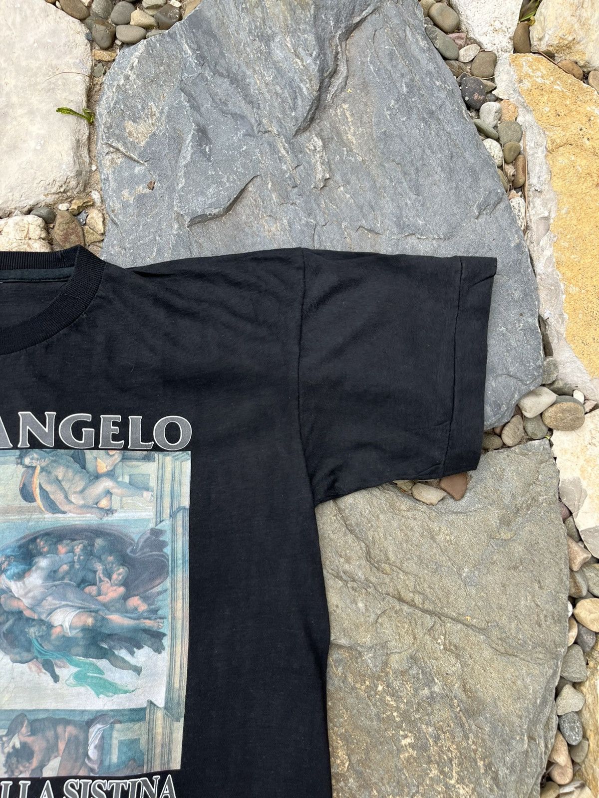 Vintage Vintage 80s Michelangelo buonarroti single stitch tee tshirt Size US M / EU 48-50 / 2 - 4 Thumbnail