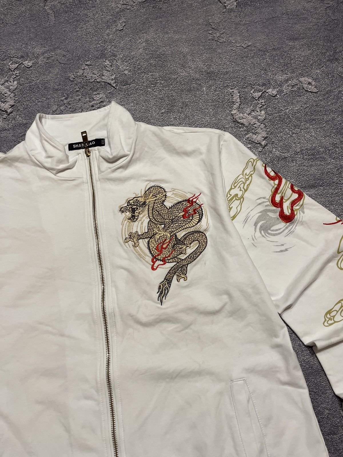 Japanese Brand Crazy Japanese Y2k Dragon Ed Hardy Style Zip Size US XL / EU 56 / 4 - 4 Thumbnail