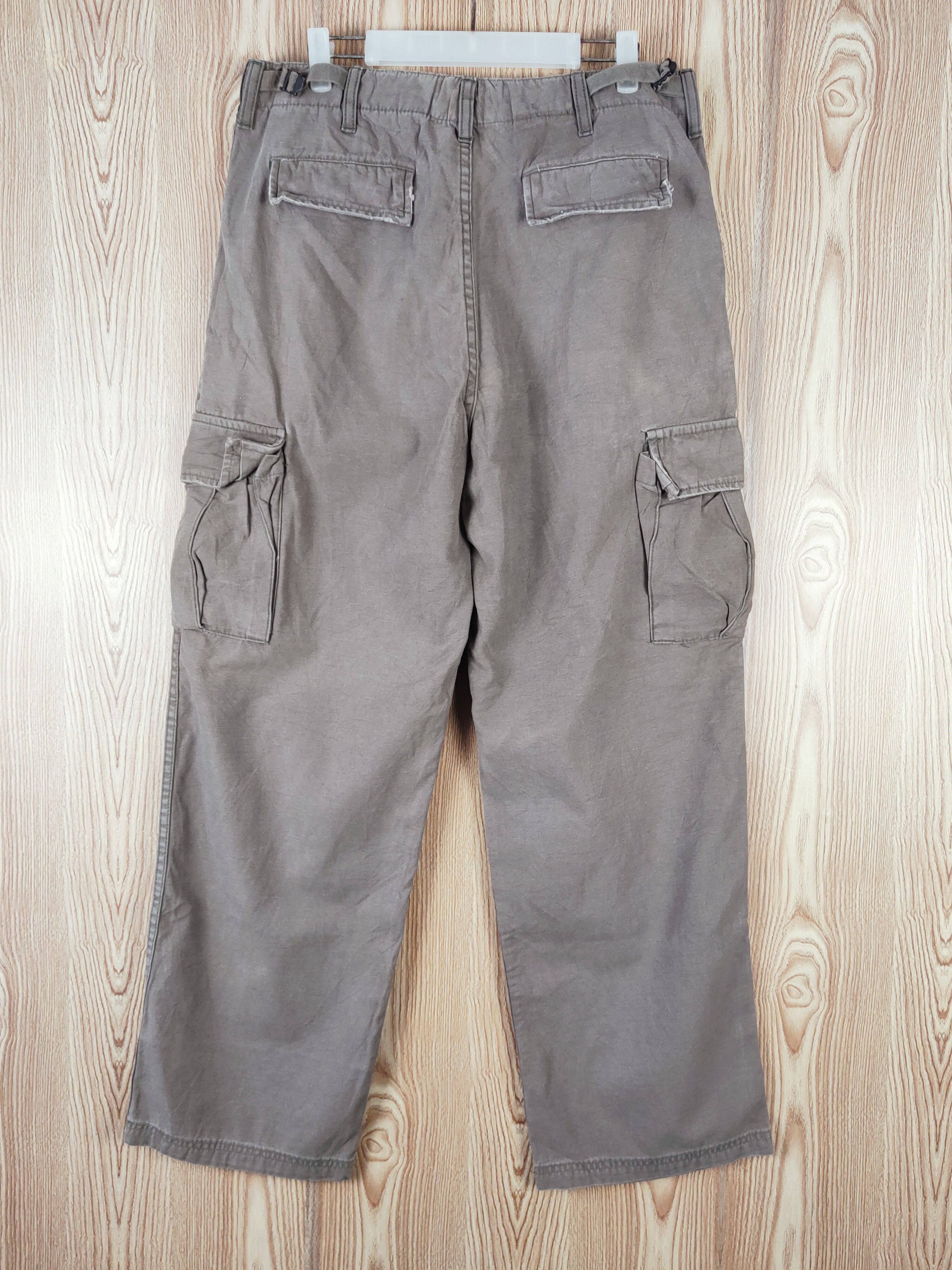 Japanese Brand Baycrest Dark Brown Faded Multipocket Cargo Pants #W323 Size US 34 / EU 50 - 7 Thumbnail