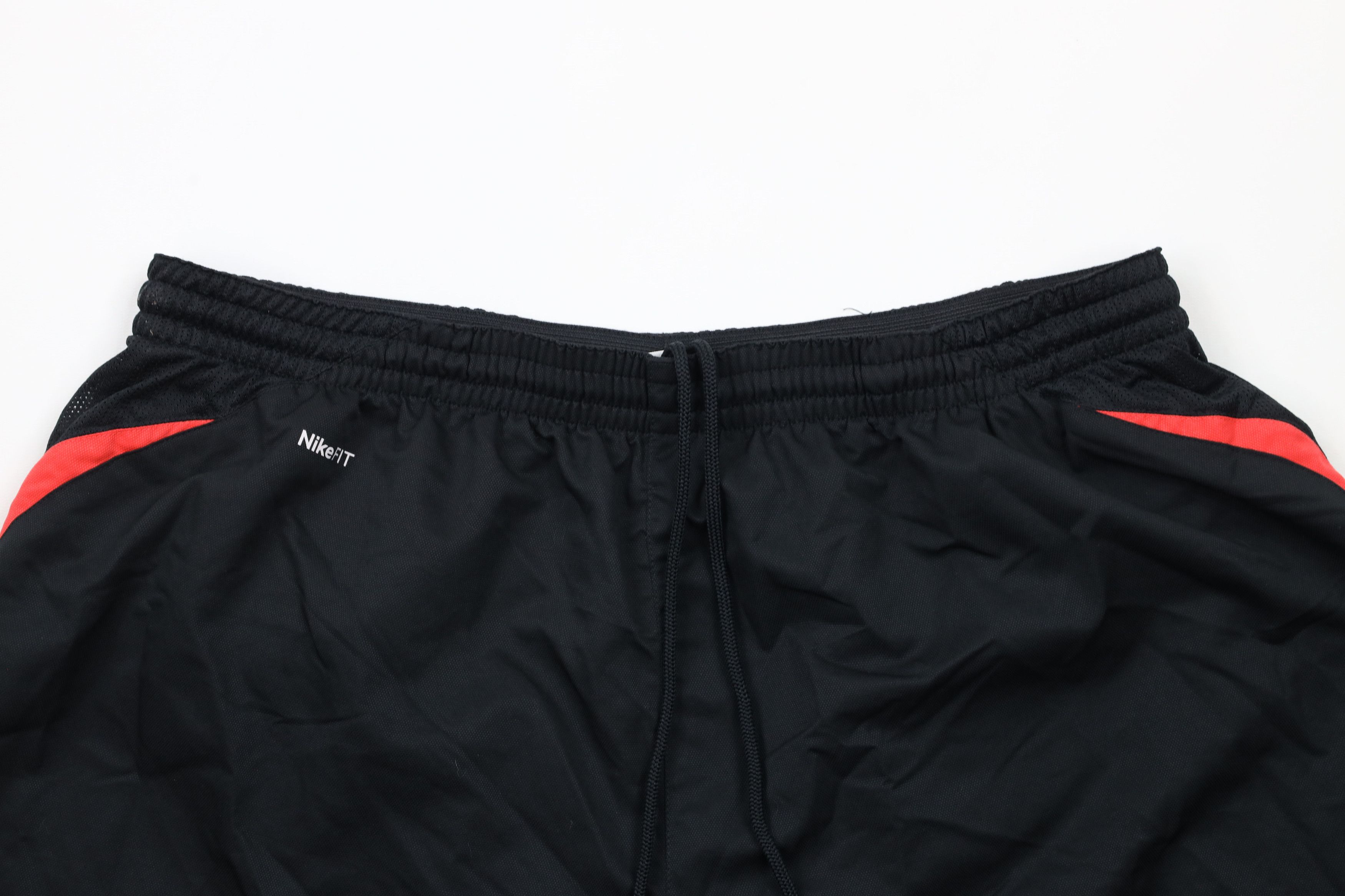 Nike × Vintage Vintage Nike Total 90 Mini Swoosh Lined Soccer Shorts Black Size US 38 / EU 54 - 2 Thumbnail