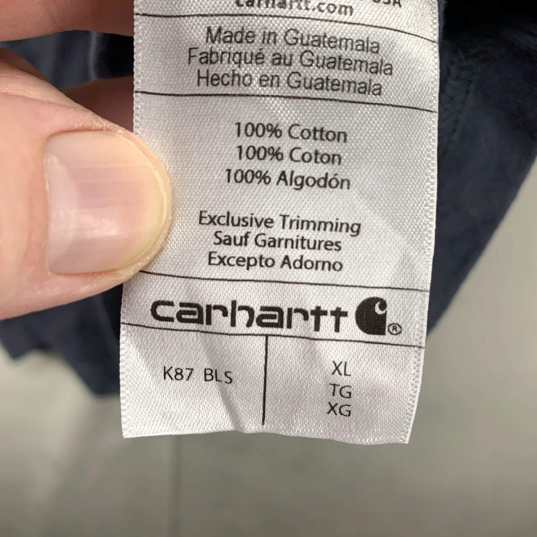 Carhartt Carhartt T-Shirt Mens Blue Stone XL Short Sleeve Crew Neck All Cotton Regular Fit Logo Pockets Solid 100% Cotton Outdoor Grunge Classic 2020s Mens Size US XL / EU 56 / 4 - 7 Thumbnail