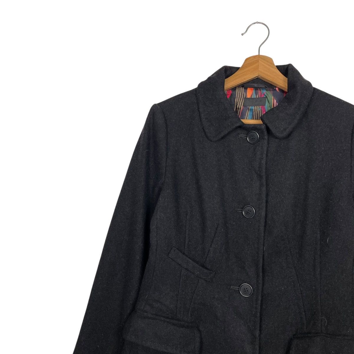 Paul Smith Paul Smith Wool Black Coat Size XS / US 0-2 / IT 36-38 - 7 Thumbnail