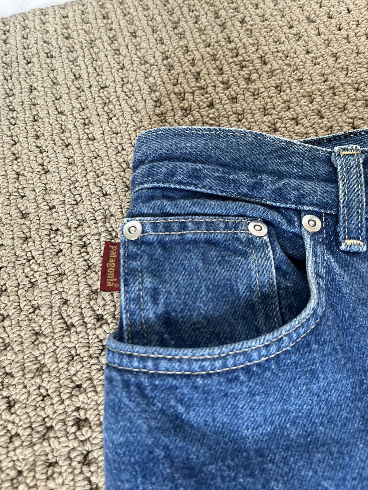 Patagonia × Vintage 90s Patagonia studded denim jeans Size US 34 / EU 50 - 5 Thumbnail