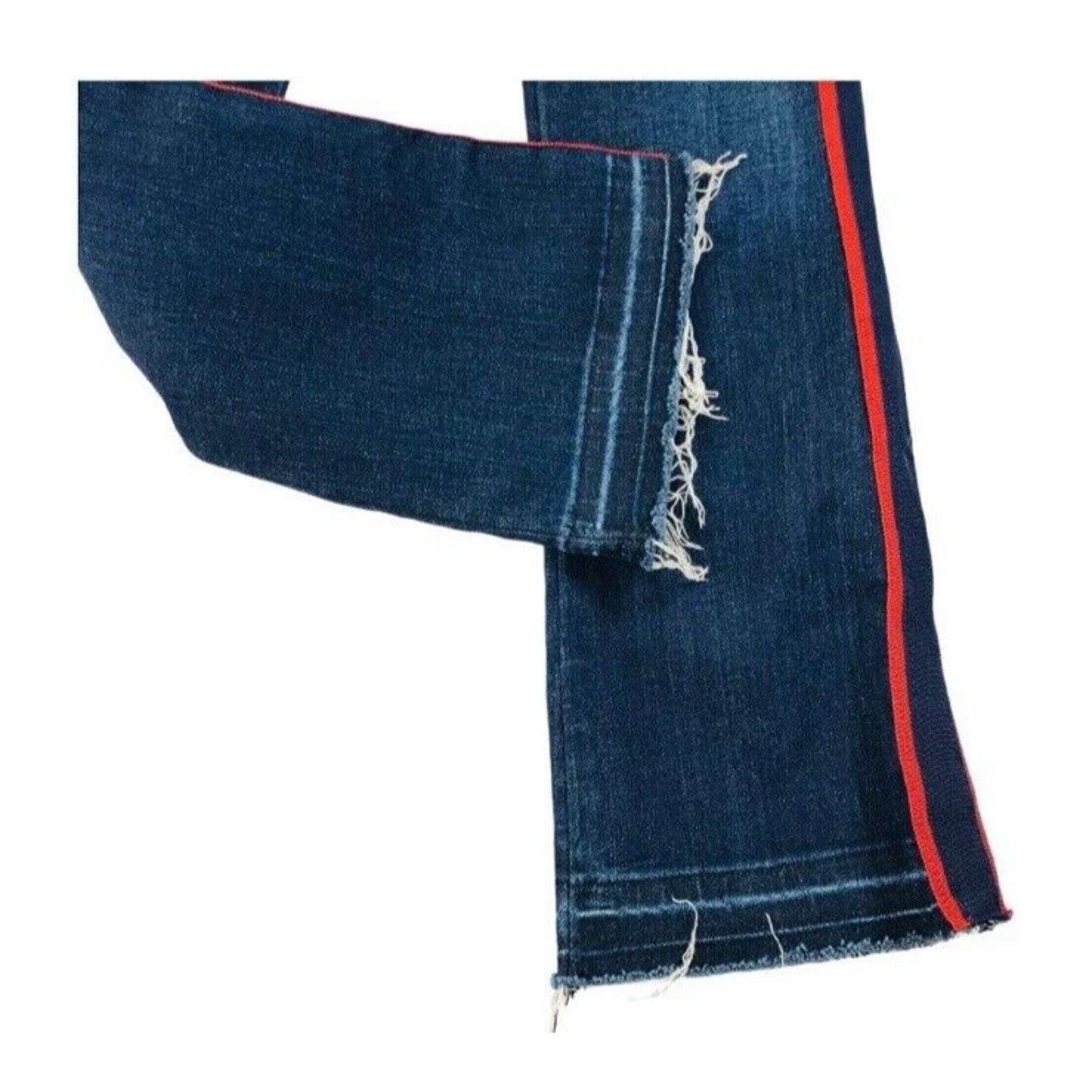 Veronica Beard Veronica Beard Carolyn Crop Baby Boot Jeans 27 Blue Tuxedo Size 27" / US 4 / IT 40 - 3 Thumbnail
