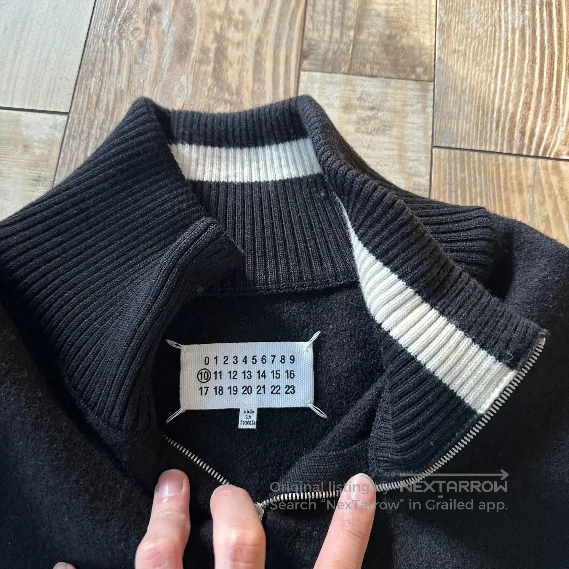 Maison Margiela Maison Margiela High Neck Zip Top. Size L / US 10 / IT 46 - 3 Thumbnail