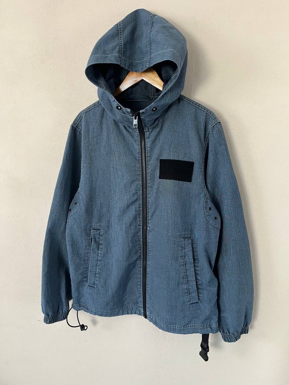 Diesel Diesel Men's Blue Hooded Jacket Zip Buckle Drawstring Size S Size US S / EU 44-46 / 1 - 2 Thumbnail