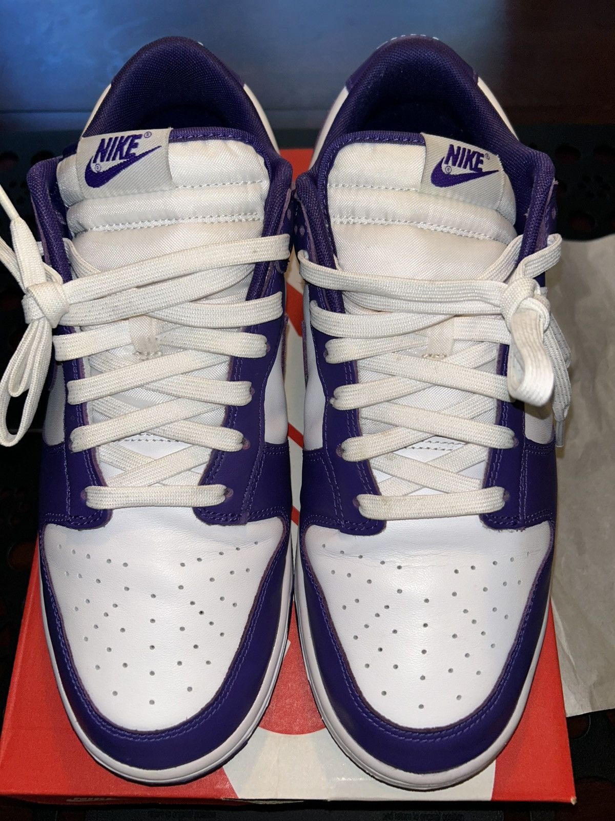 Nike nike dunk low championship court purple Size US 12 / EU 45 - 3 Thumbnail