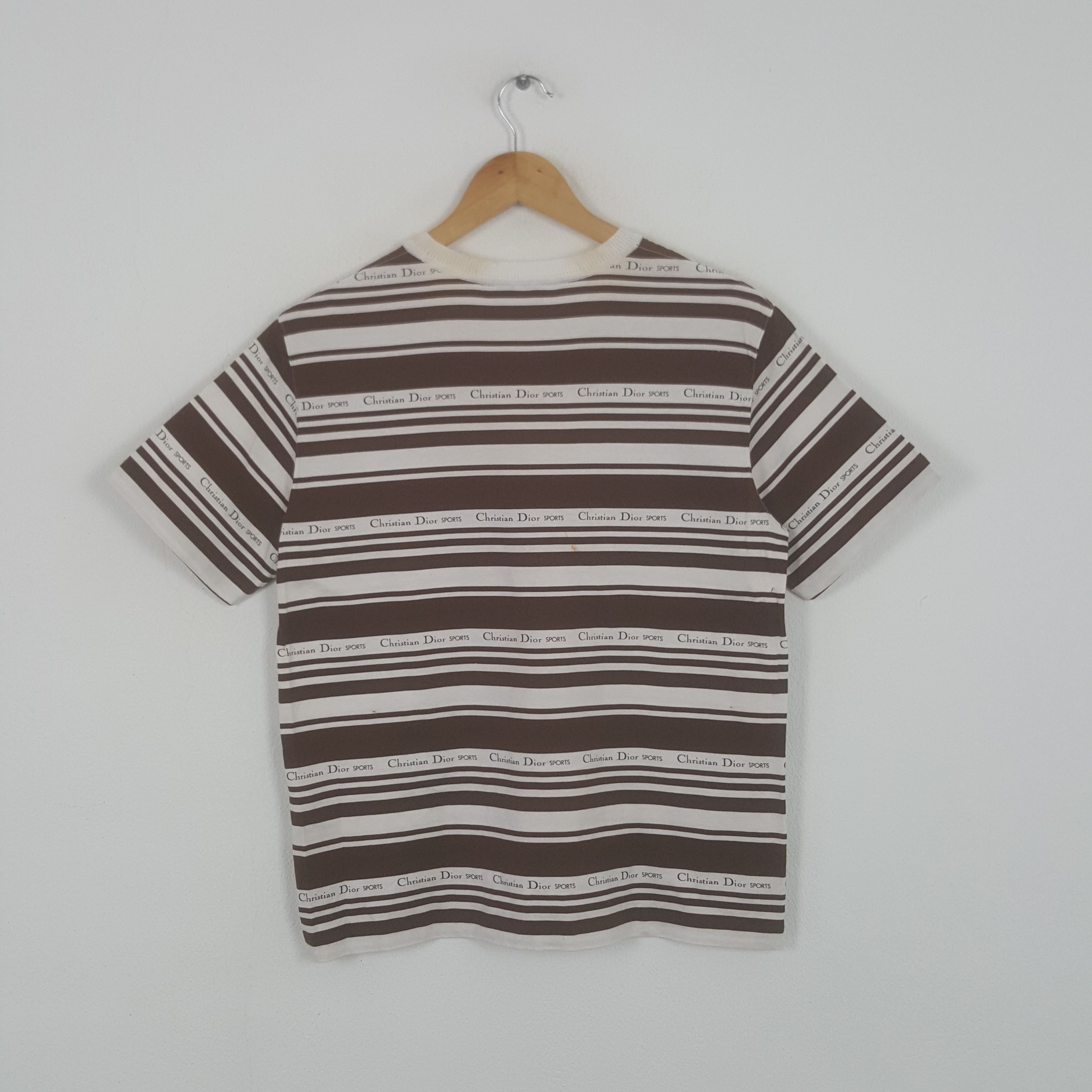 Christian Dior Monsieur × Vintage Vintage Christian Dior Italian Designer Stripe Tshirt Size US S / EU 44-46 / 1 - 3 Thumbnail