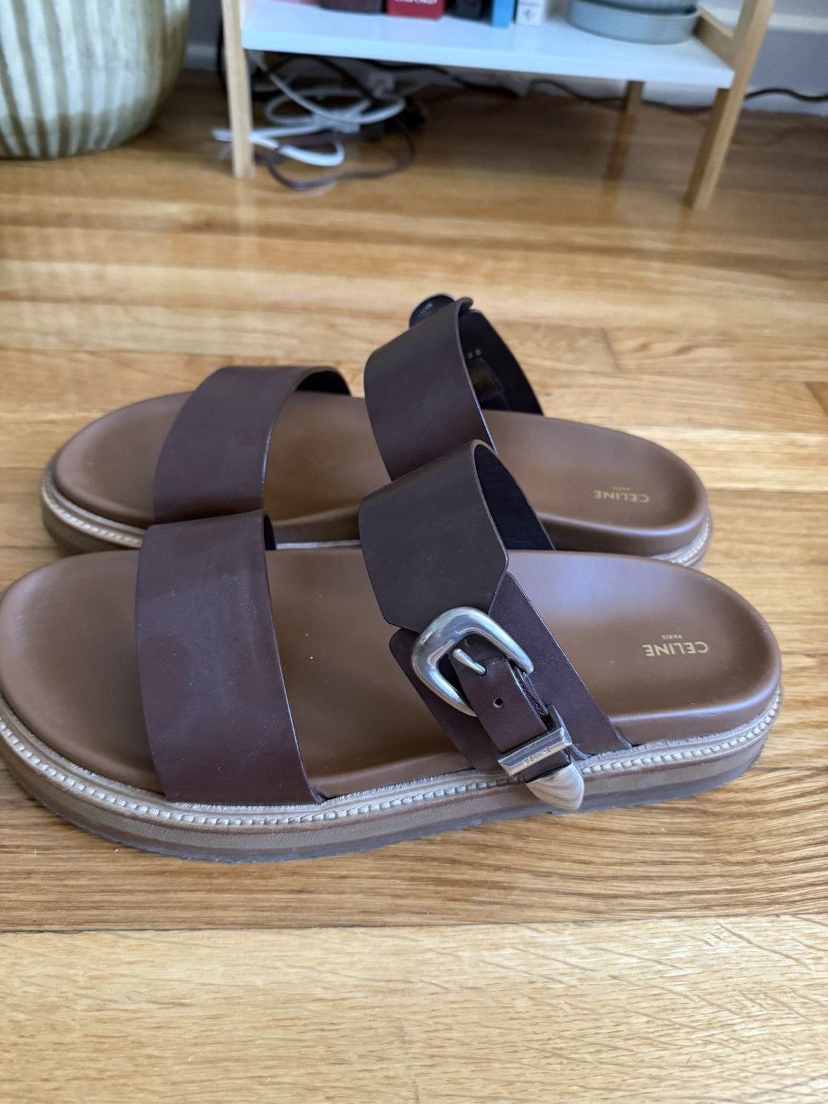 Celine Celine leather slipper Size US 11 / EU 44 - 4 Thumbnail