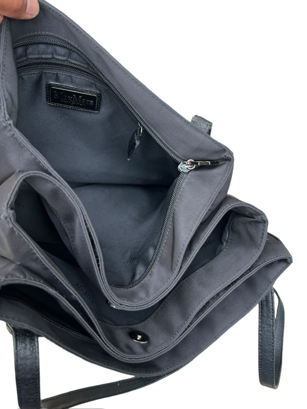 Japanese Brand Max Mara Black Tote Bag Size ONE SIZE - 10 Thumbnail