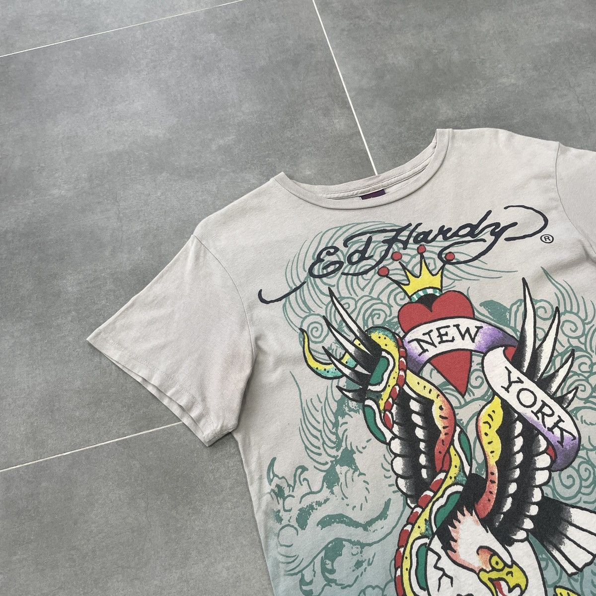 Christian Audigier × Ed Hardy Ed Hardy by Christian Audigier Skull New York T-Shirt Size M Size US M / EU 48-50 / 2 - 4 Thumbnail