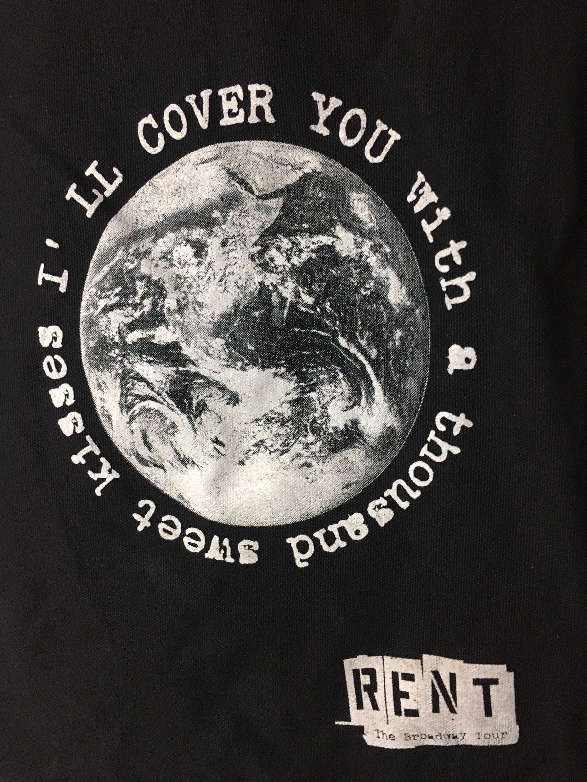 Band Tees Rent Tour Tote Bags Size ONE SIZE - 3 Thumbnail