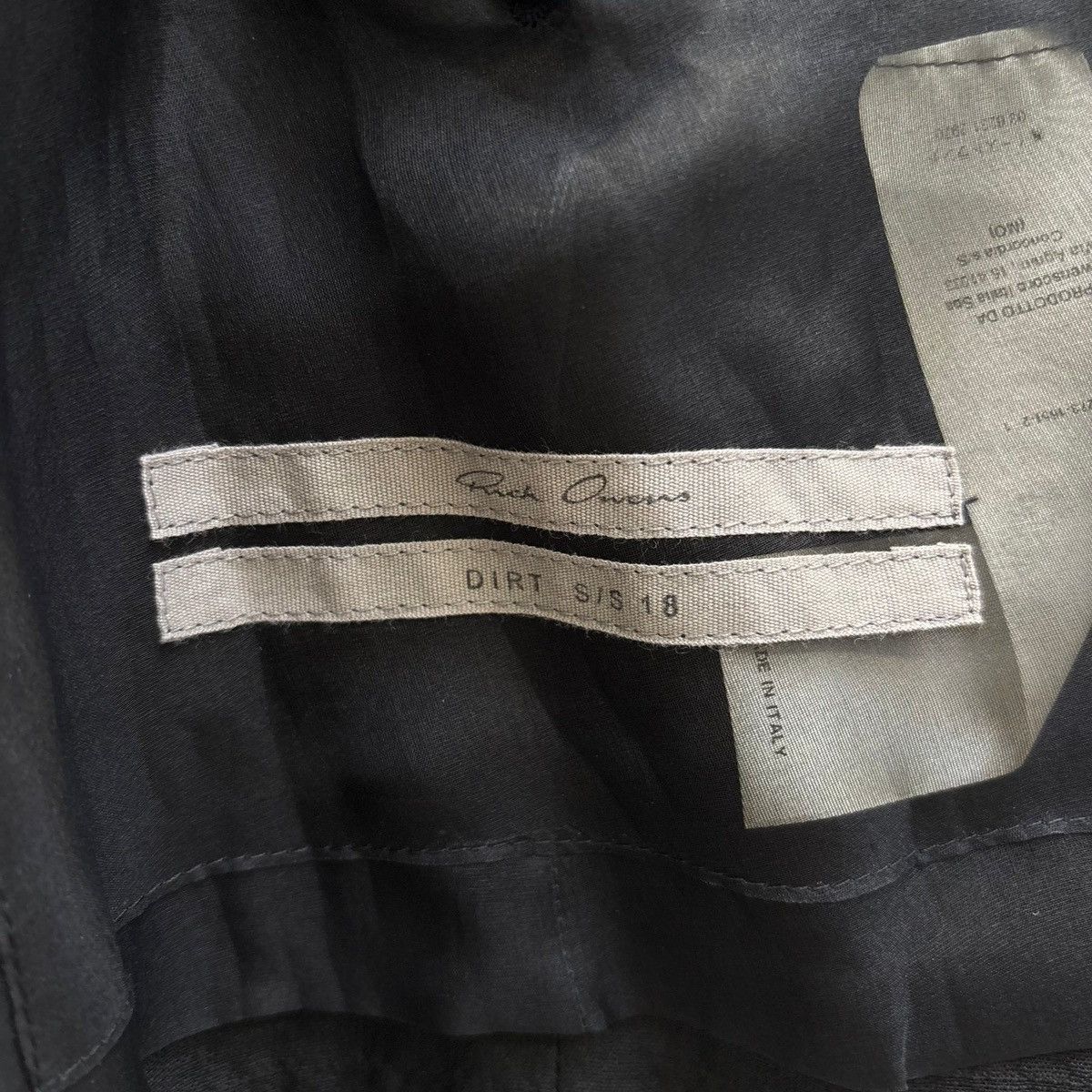 Rick Owens SS18 Rick Owens “ DIRT” Giacca Short Blazer Size XS / US 0-2 / IT 36-38 - 13 Thumbnail