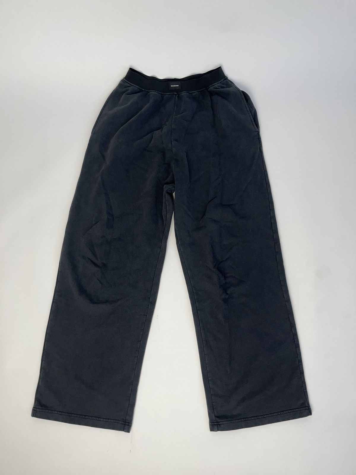 Balenciaga Balenciaga large baggy distressed washed black sweatpants Size US 30 / EU 46 - 1 Thumbnail