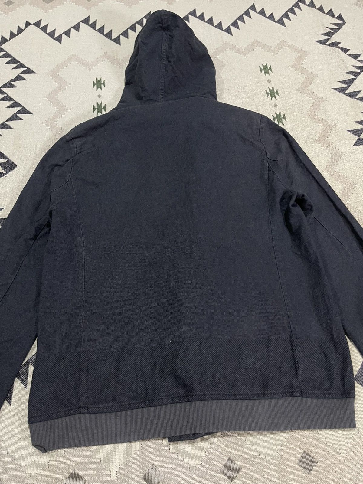 Stephan Schneider 2000s STEPHAN SCHNEIDER BUTTON HOODIE LINEN FLEECE JACKET Size US M / EU 48-50 / 2 - 11 Thumbnail